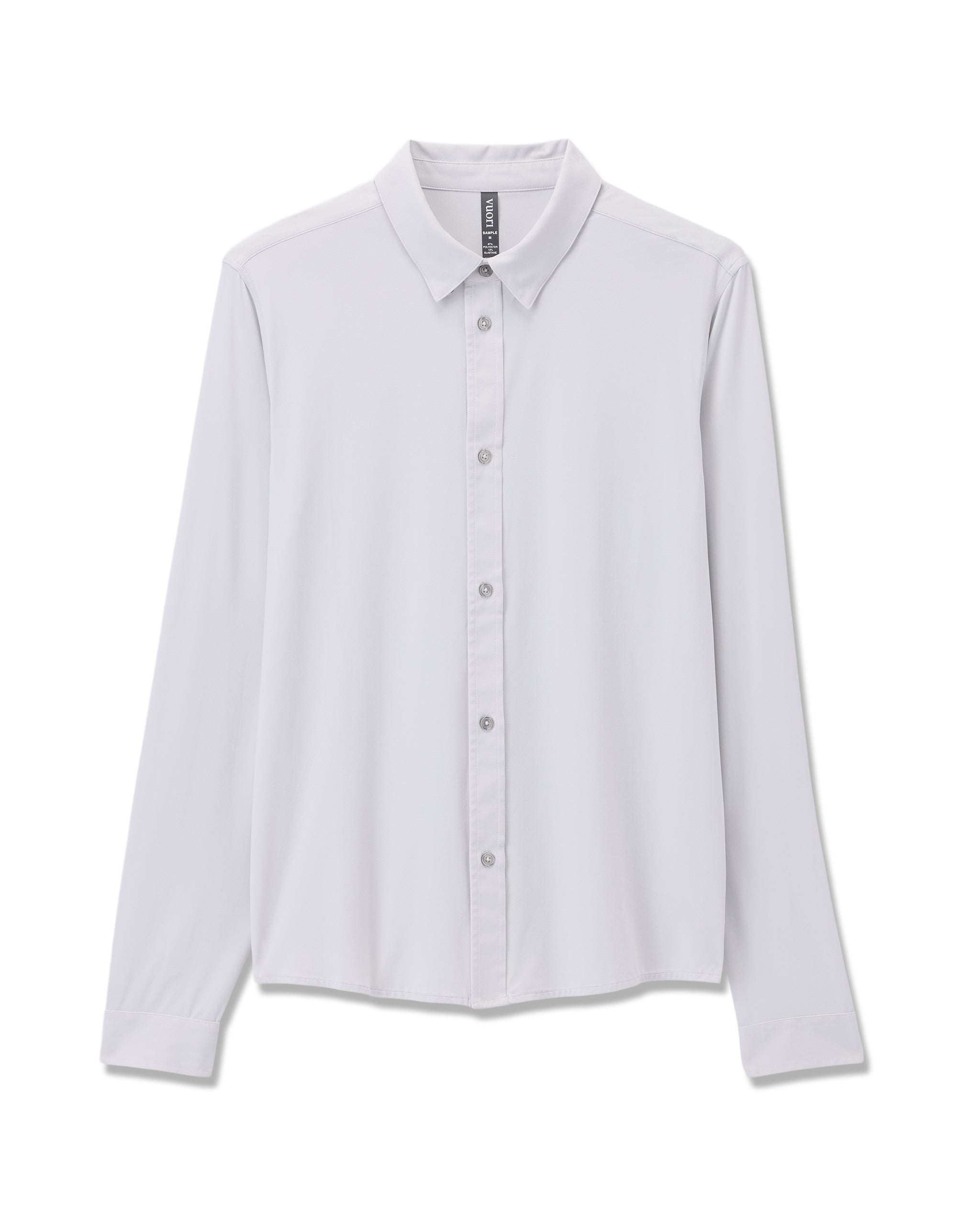 Long Sleeve TravelLite Button Down | Frost Grey