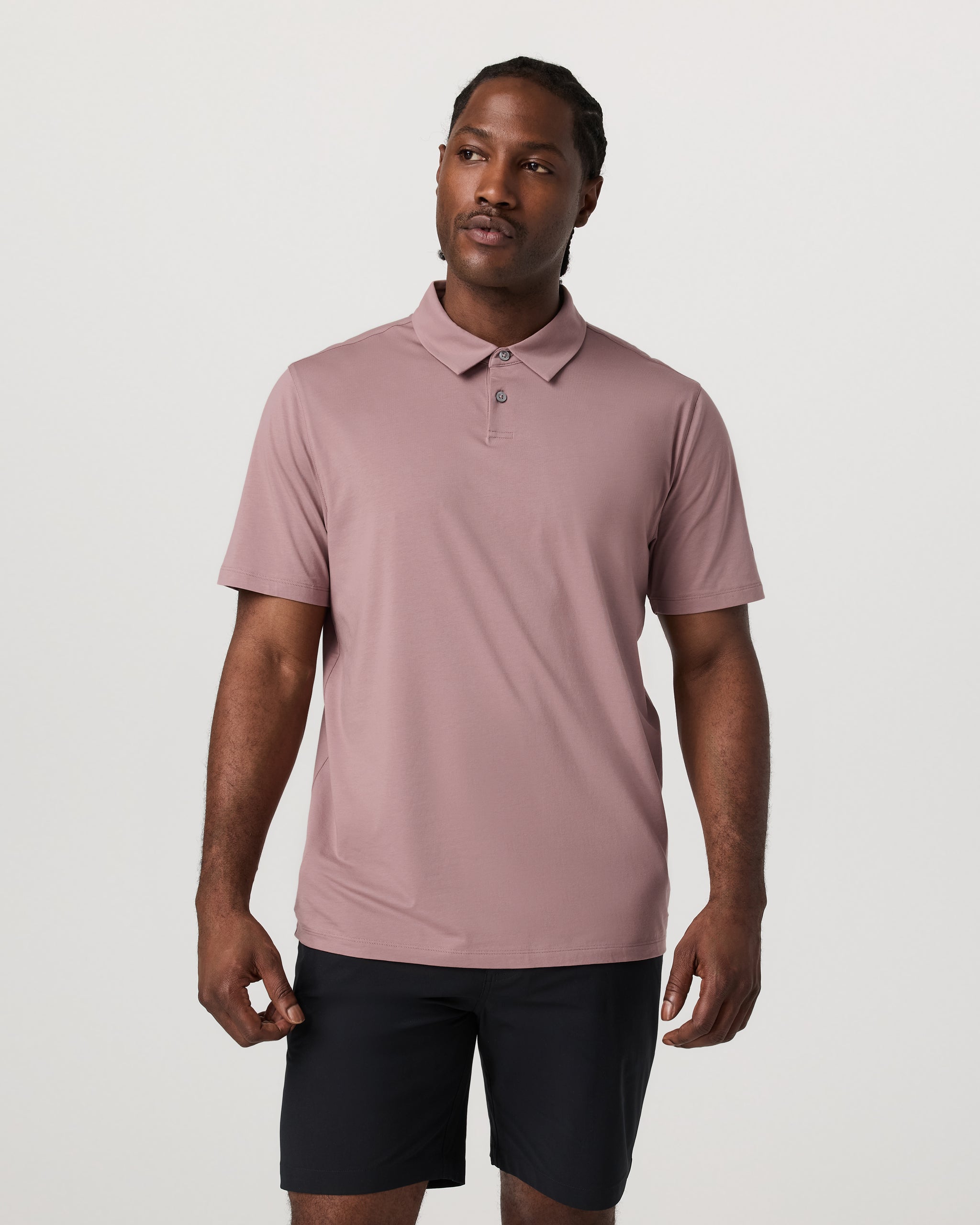 Short Sleeve Feather Polo | Zion Rose