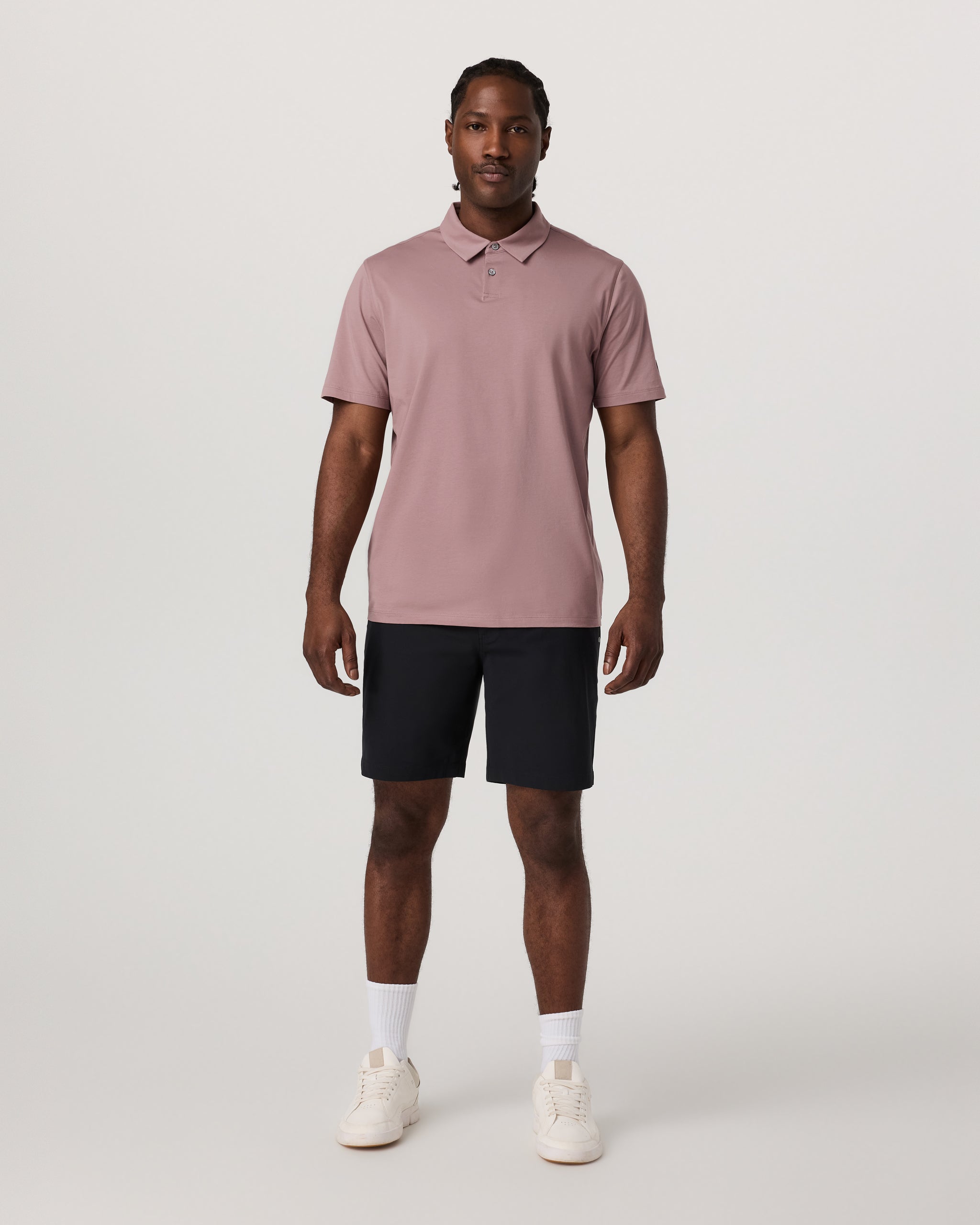 Short Sleeve Feather Polo | Zion Rose