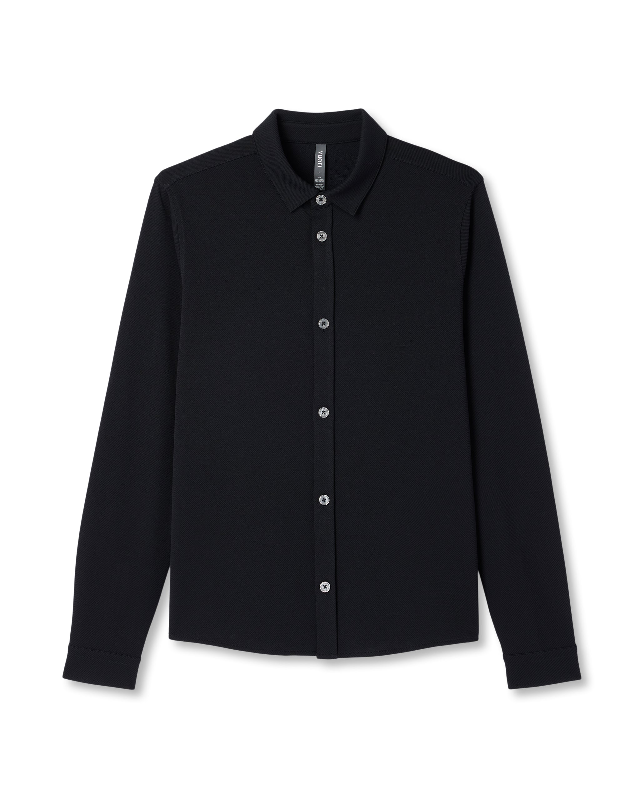 Long Sleeve North Beach Button Down | Black