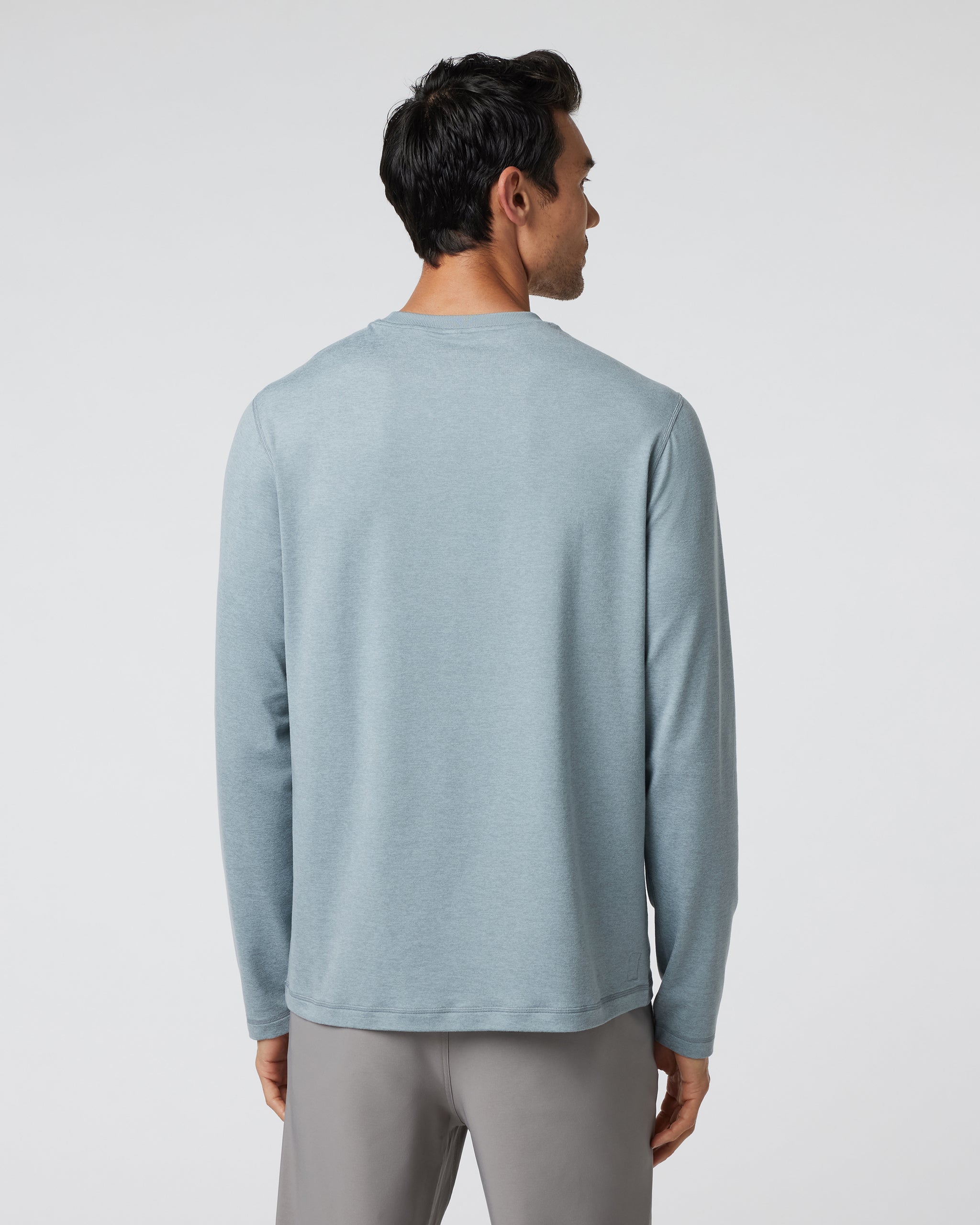 Long Sleeve Ponto Performance Tee | Steel Heather