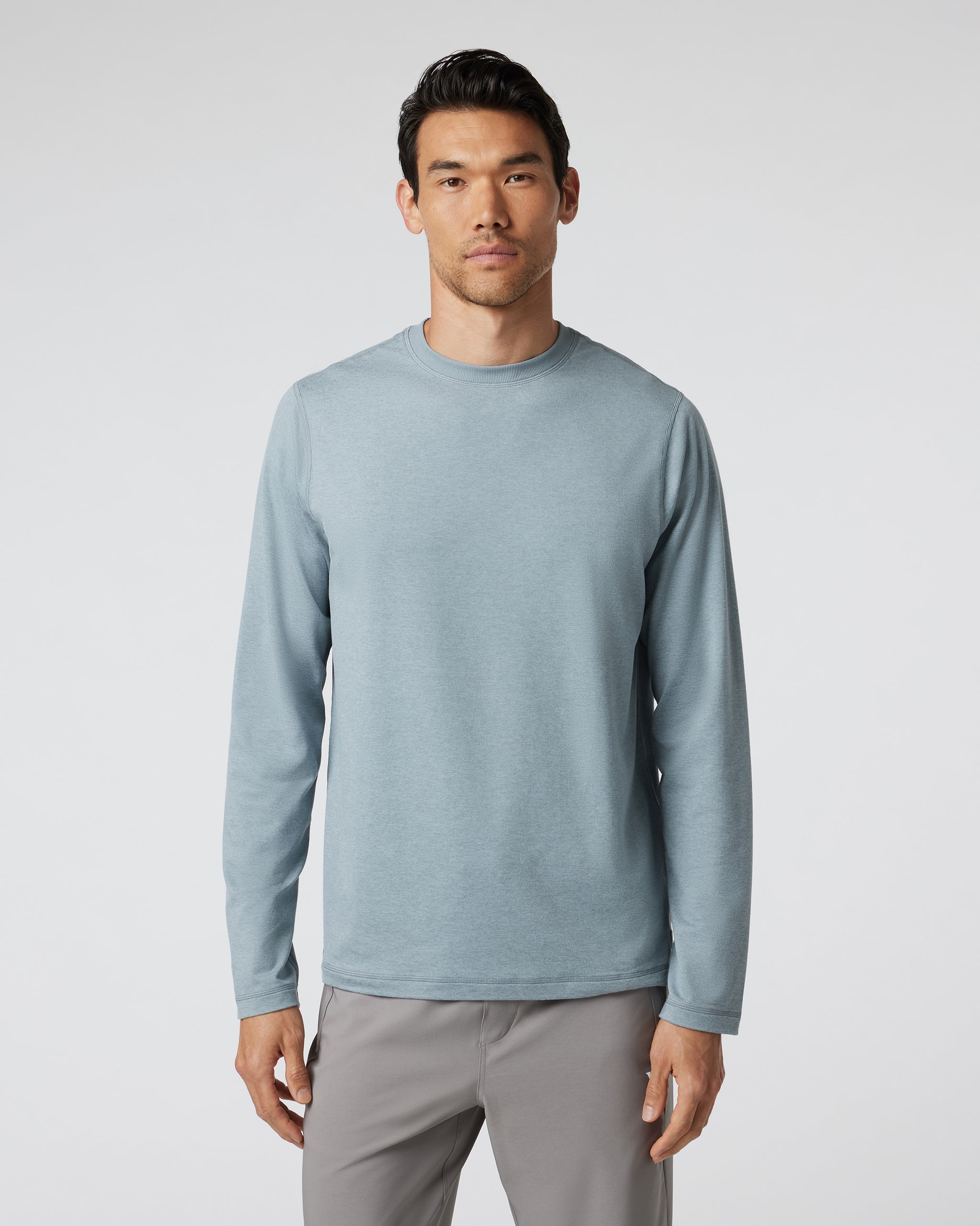 Long Sleeve Ponto Performance Tee | Steel Heather