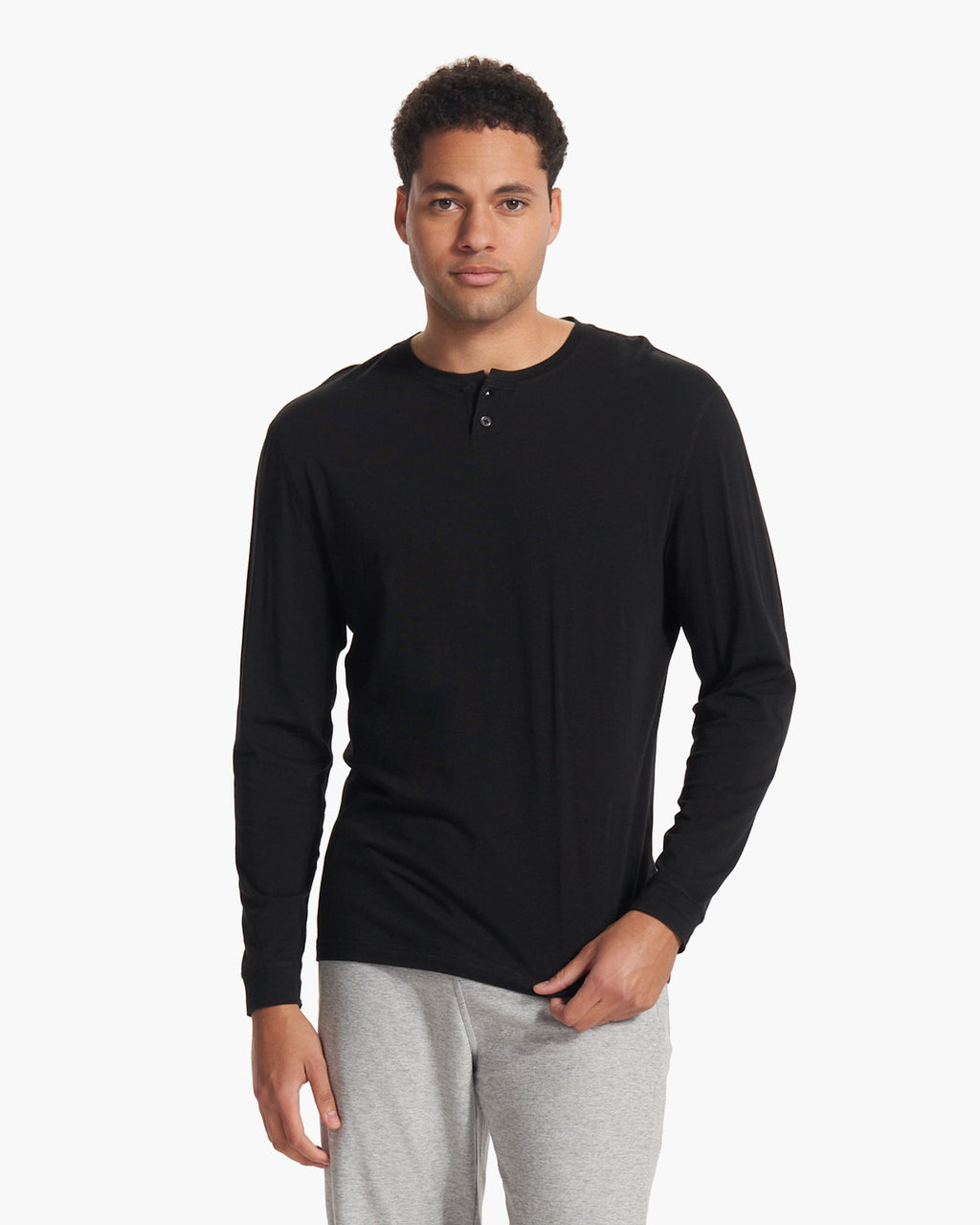 Long-Sleeve Ever Henley | Black