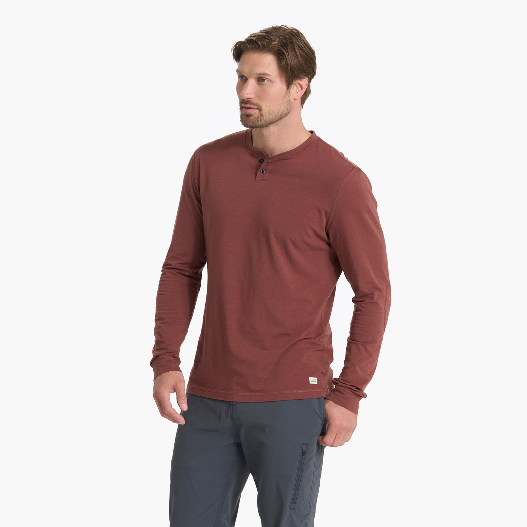 Long-Sleeve Ever Henley | Cedar