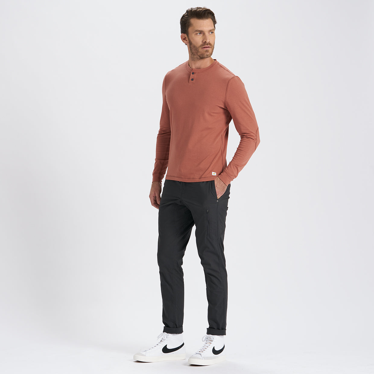 Long-Sleeve Ever Henley | Copper