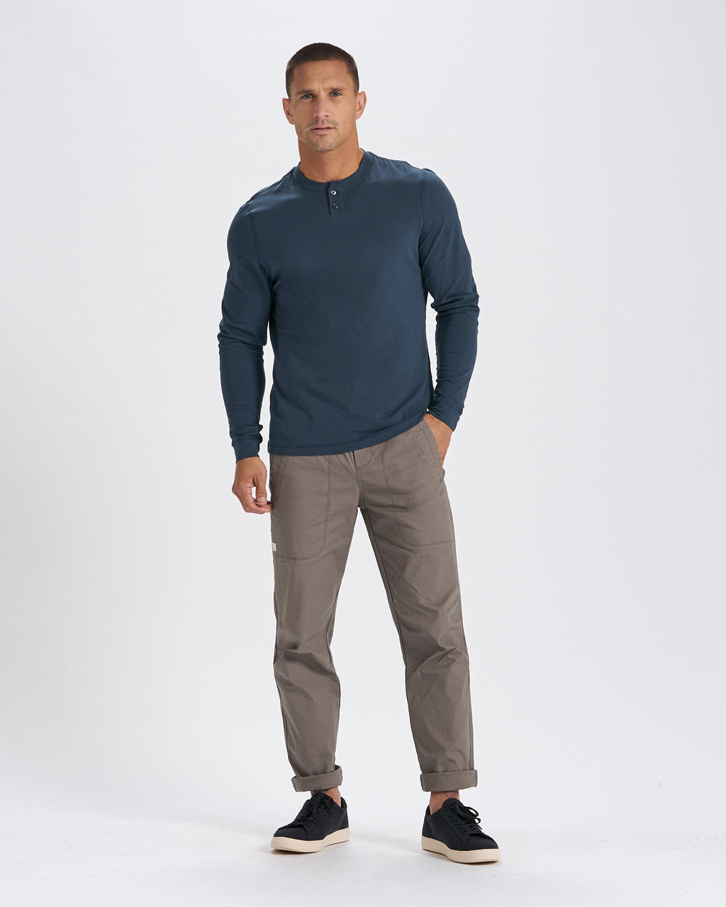 Long-Sleeve Ever Henley | Indigo