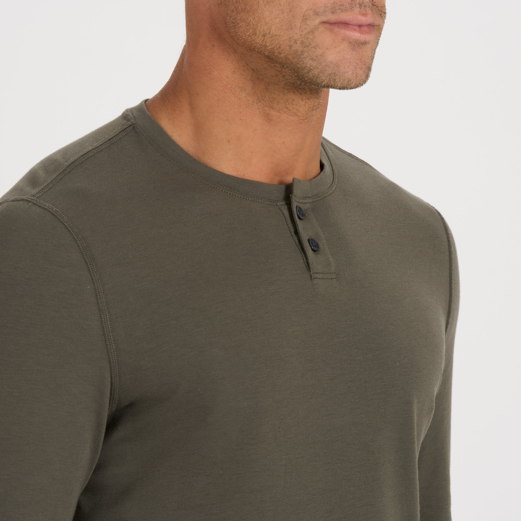 Long-Sleeve Ever Henley | Oregano
