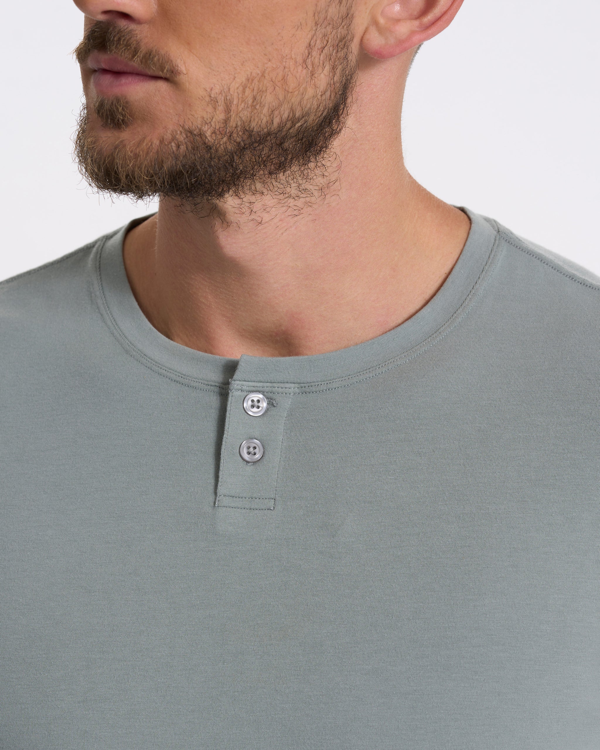 Long Sleeve Ever Henley | Stormy