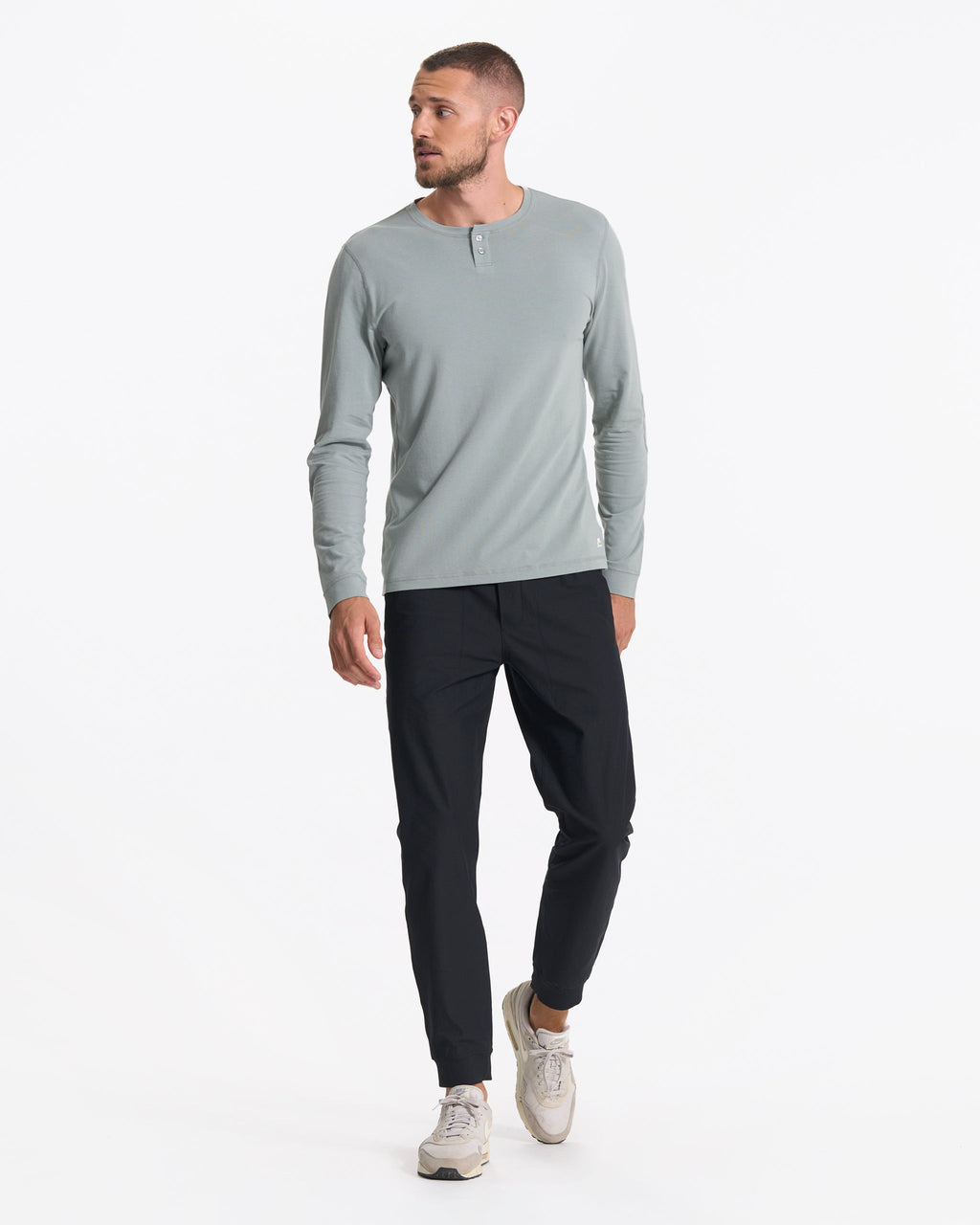 Long Sleeve Ever Henley | Stormy