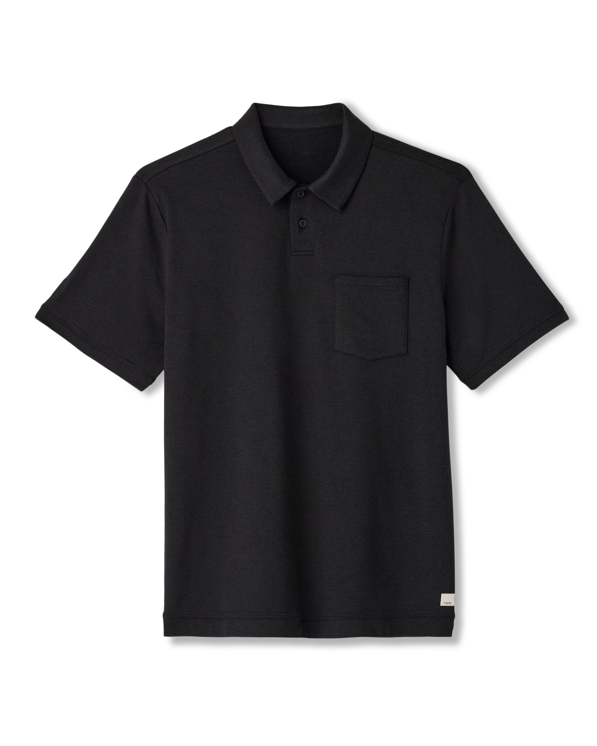 Short Sleeve Ponto Performance Polo | Black Heather