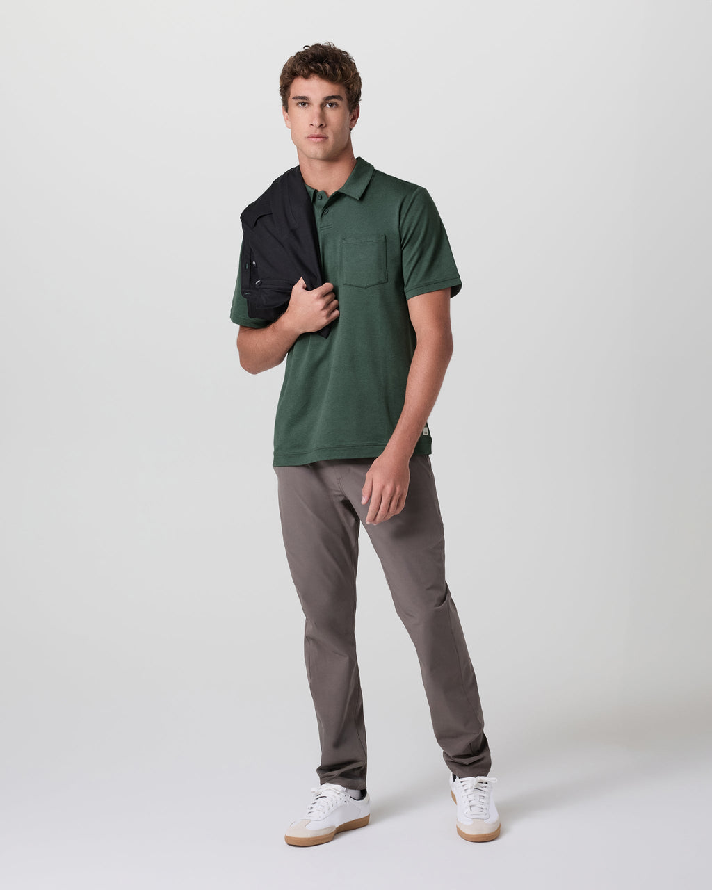 Short Sleeve Ponto Performance Polo | Marsh Heather