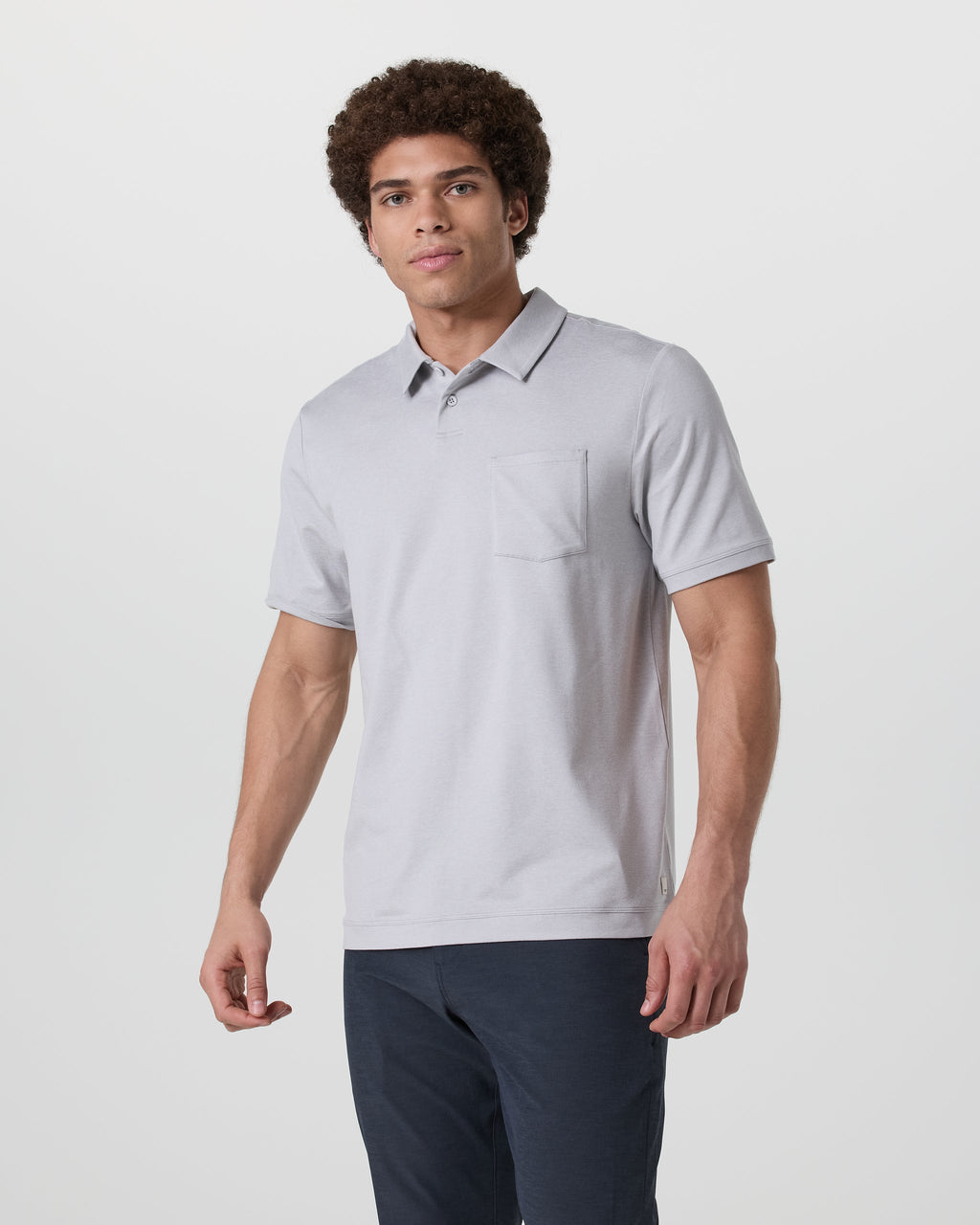 Short Sleeve Ponto Performance Polo | Frost Grey Heather