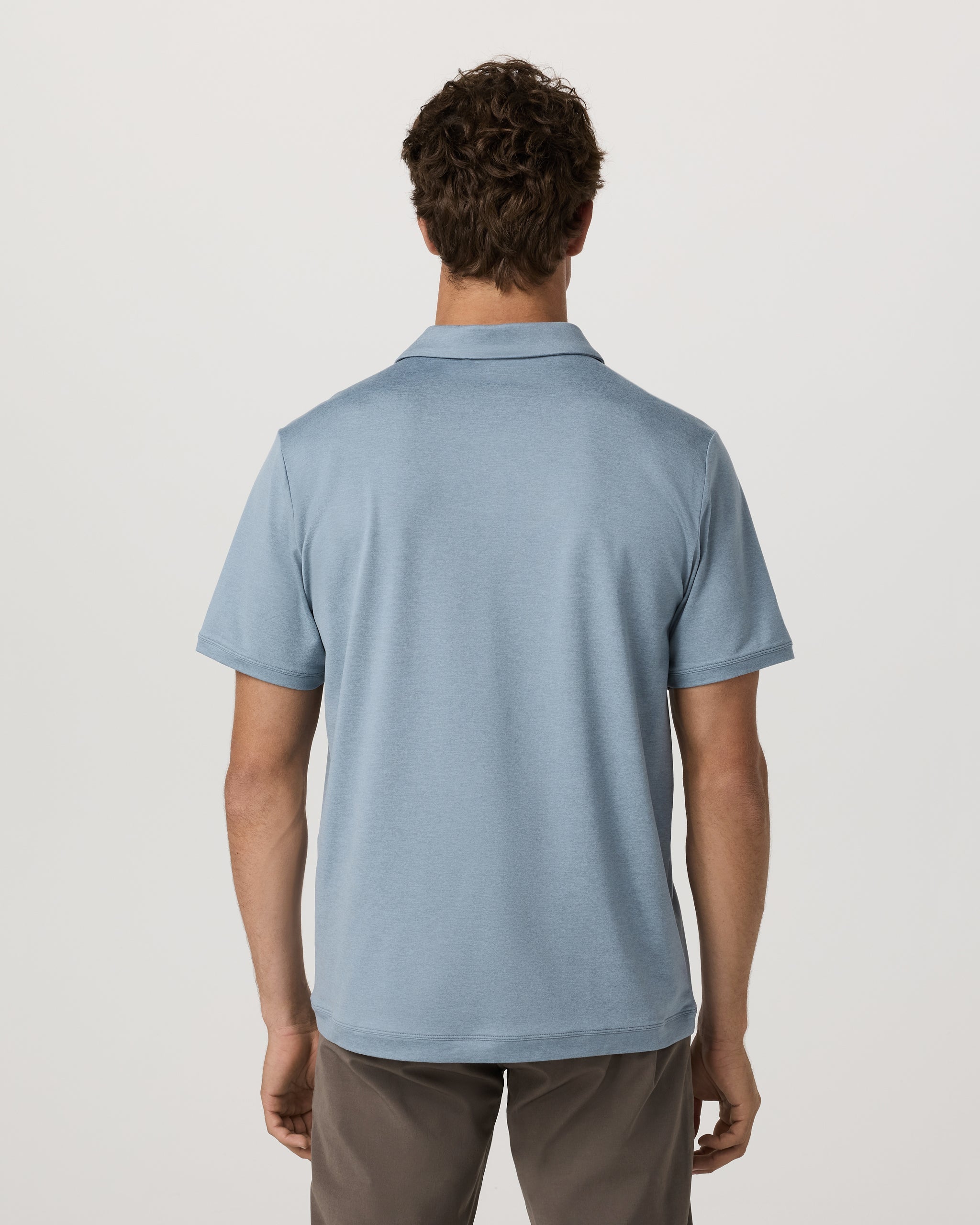 Short Sleeve Ponto Performance Polo | Flint Heather
