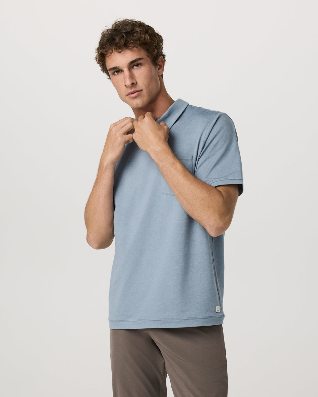 Short Sleeve Ponto Performance Polo | Flint Heather