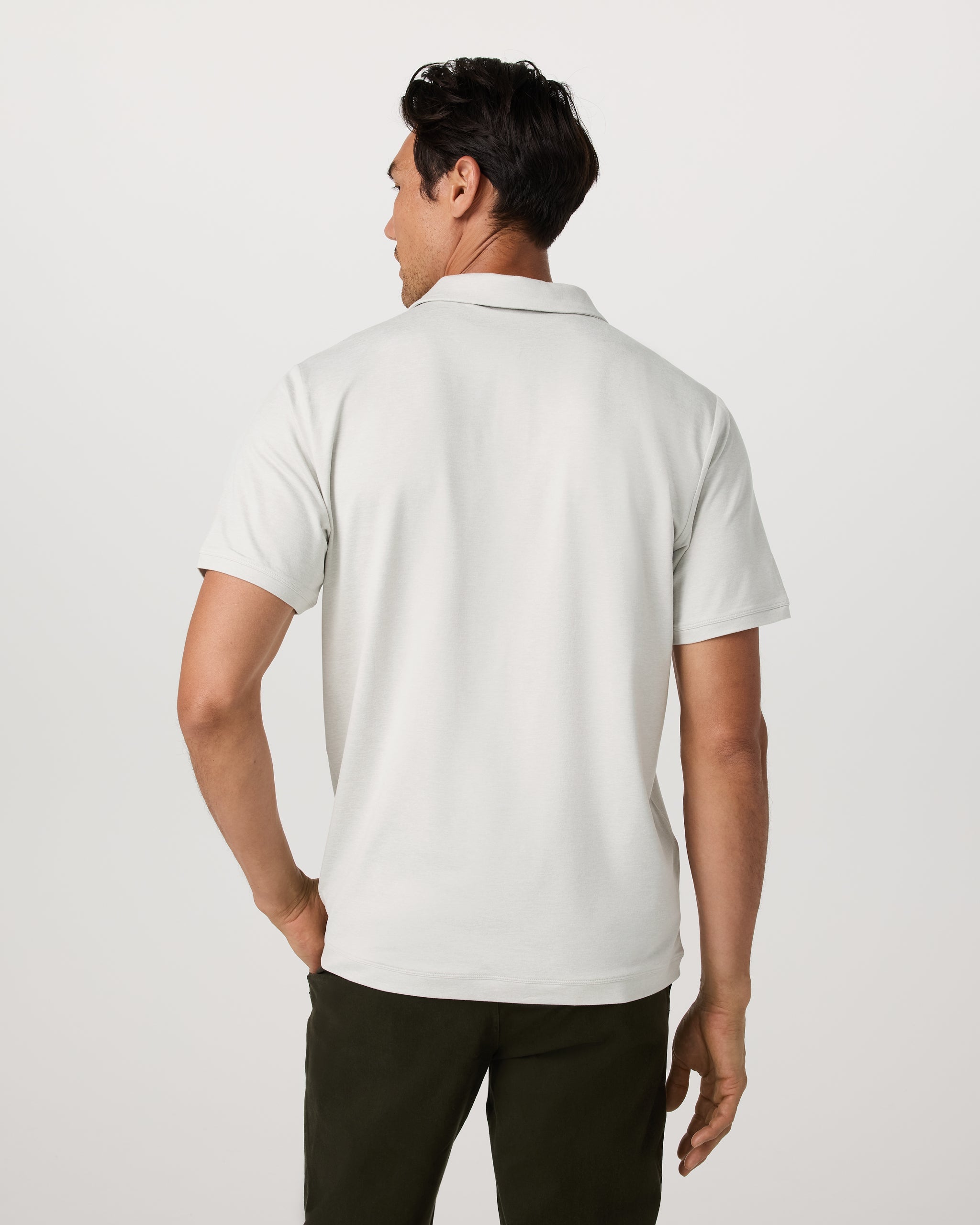 Short Sleeve Ponto Performance Polo | Salt Heather