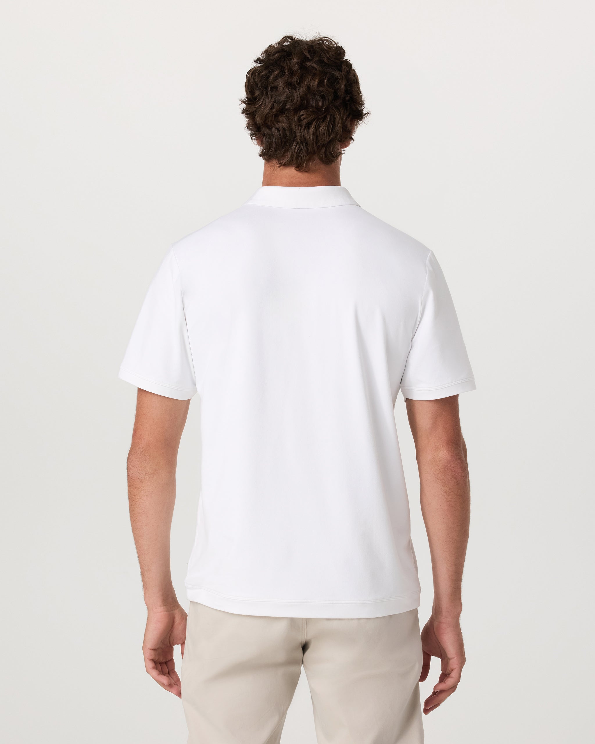 Short Sleeve Ponto Performance Polo | White