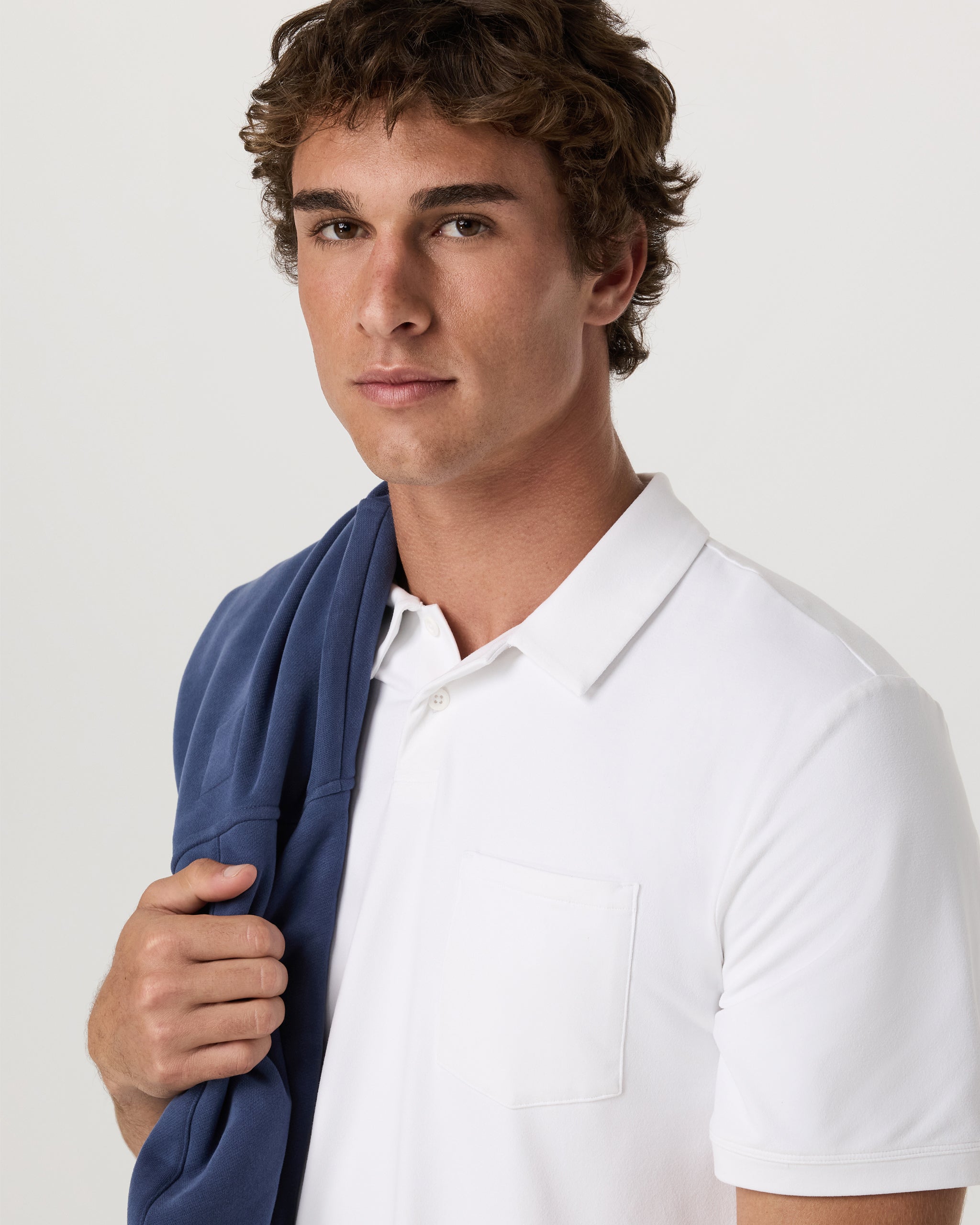 Short Sleeve Ponto Performance Polo | White