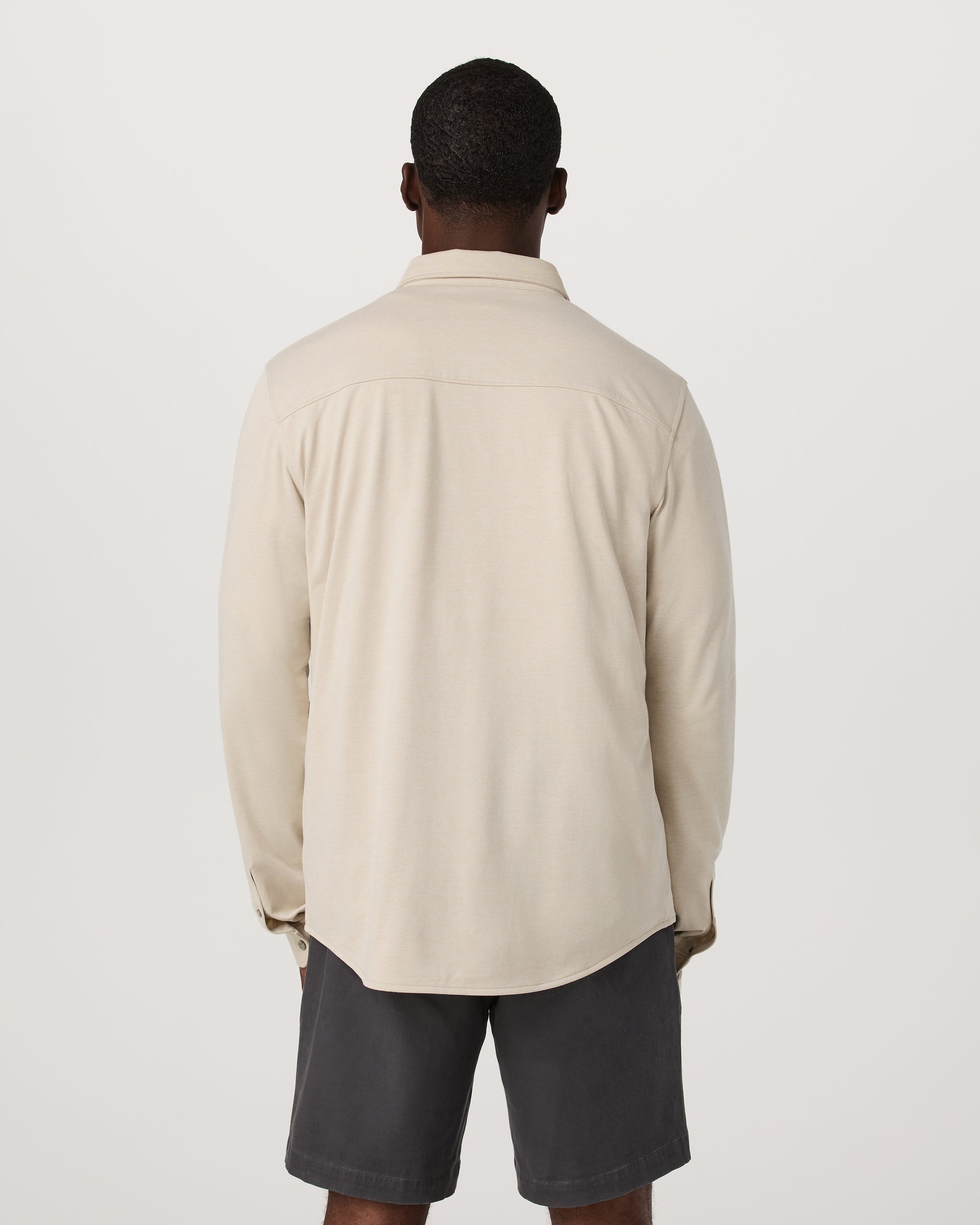 Long Sleeve Knit Oxford Button Down - Classic Fit | Trench