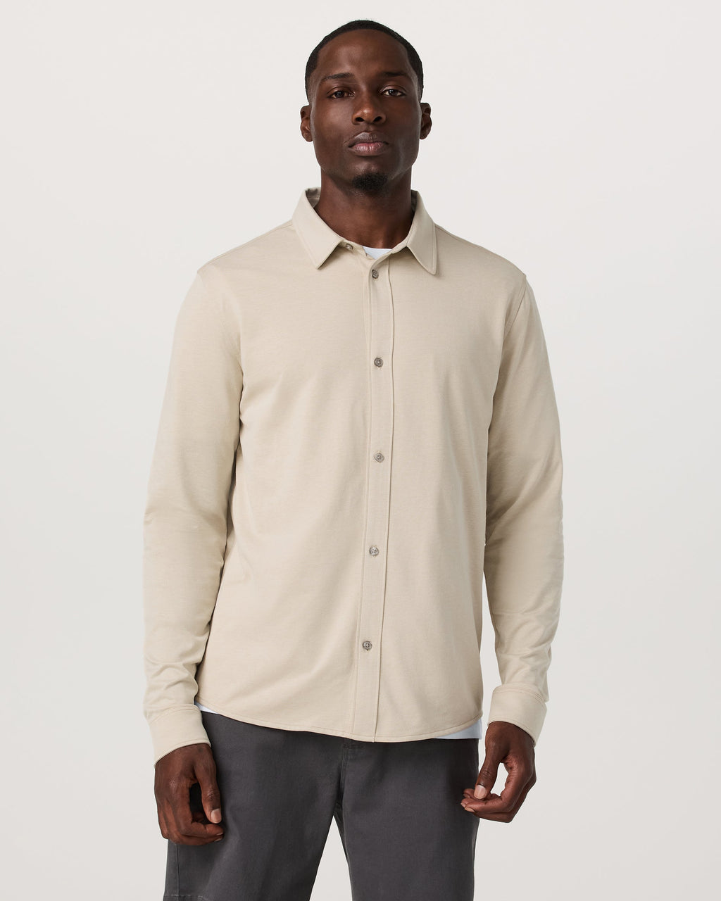 Long Sleeve Knit Oxford Button Down - Classic Fit | Trench