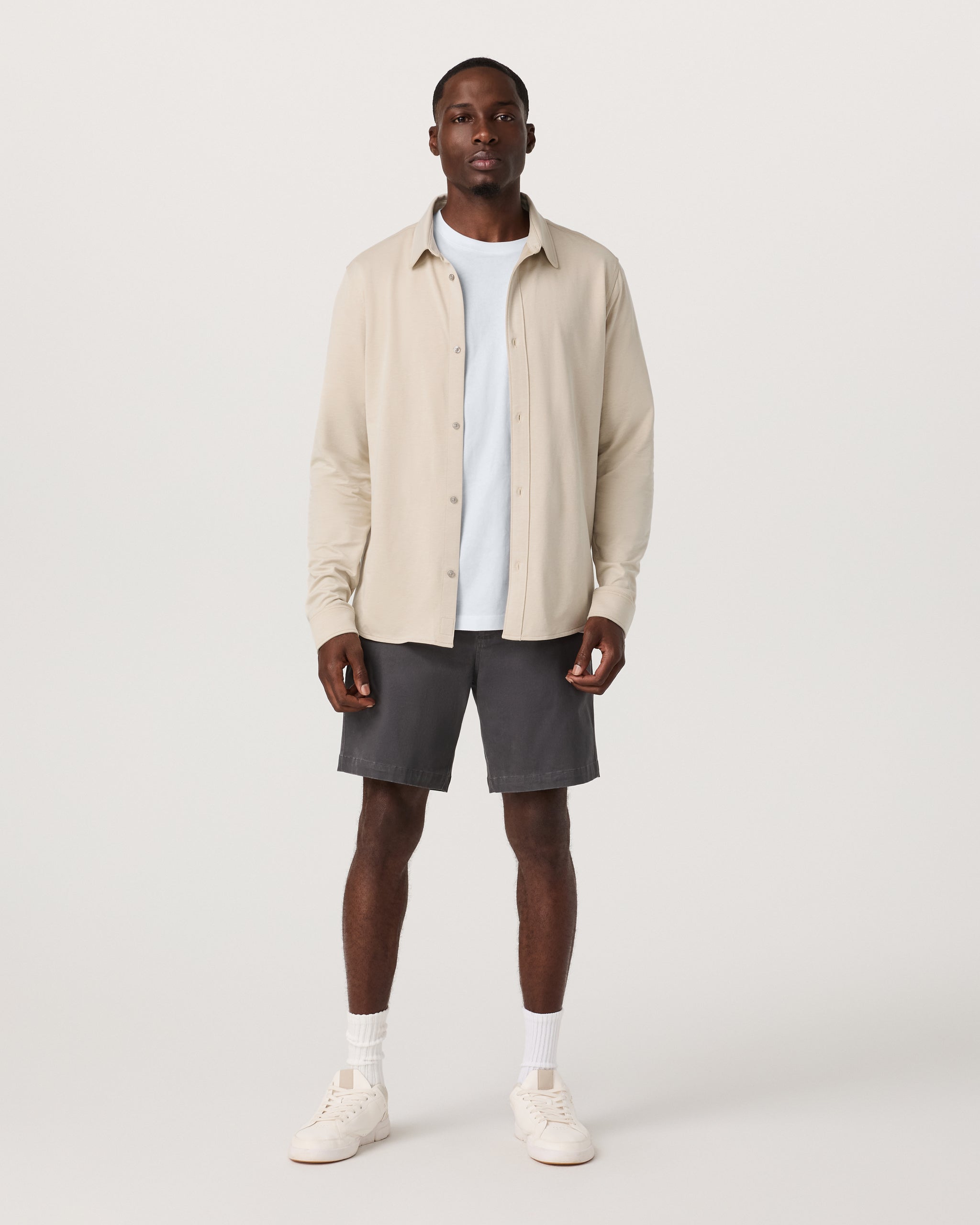 Long Sleeve Knit Oxford Button Down - Classic Fit | Trench