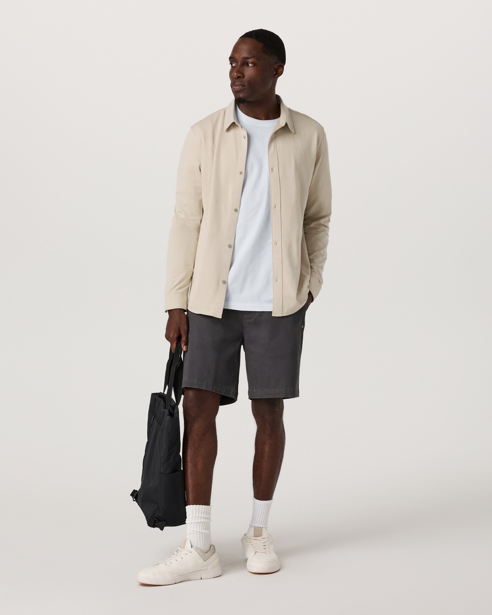 Long Sleeve Knit Oxford Button Down - Classic Fit | Trench