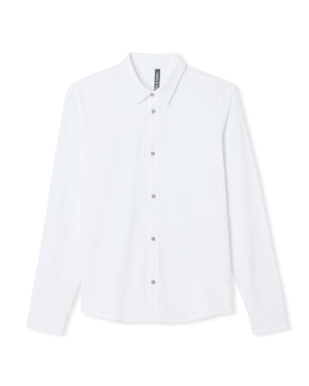 Long Sleeve Knit Oxford Button Down - Classic Fit | White