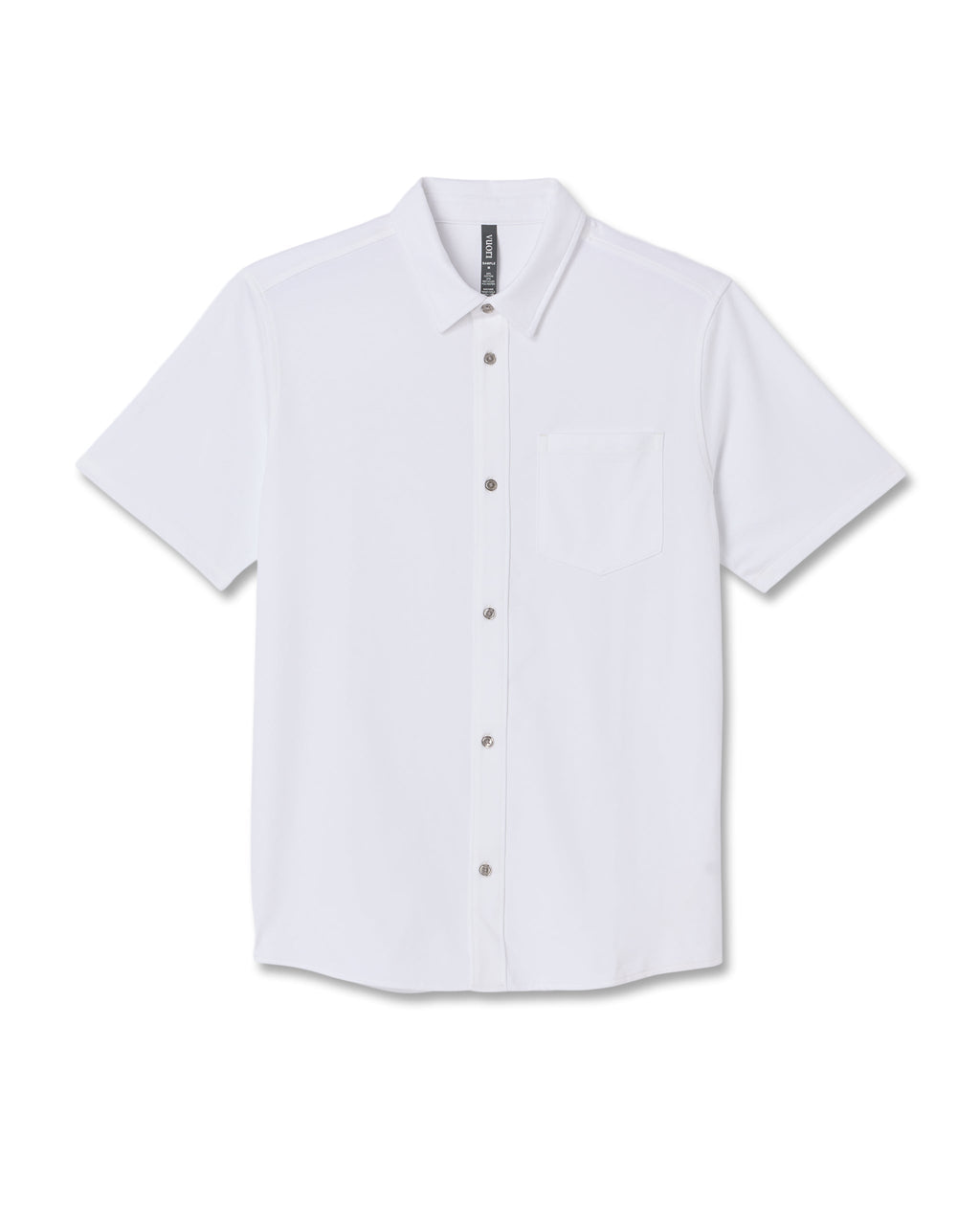 Short Sleeve Knit Oxford Button Down - Classic Fit | White
