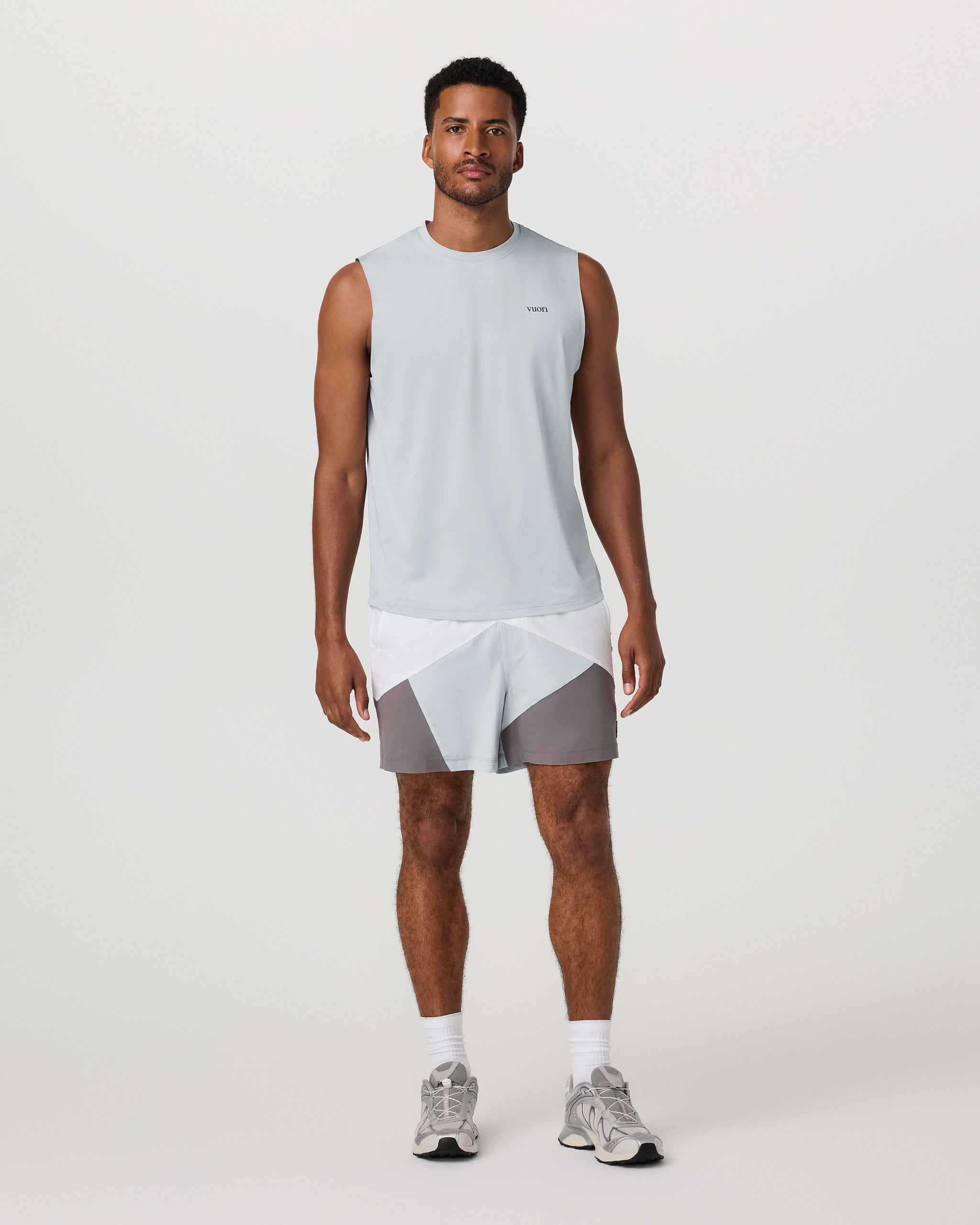 Sleeveless Viewpoint Muscle Tank 2.0 | Sky Grey