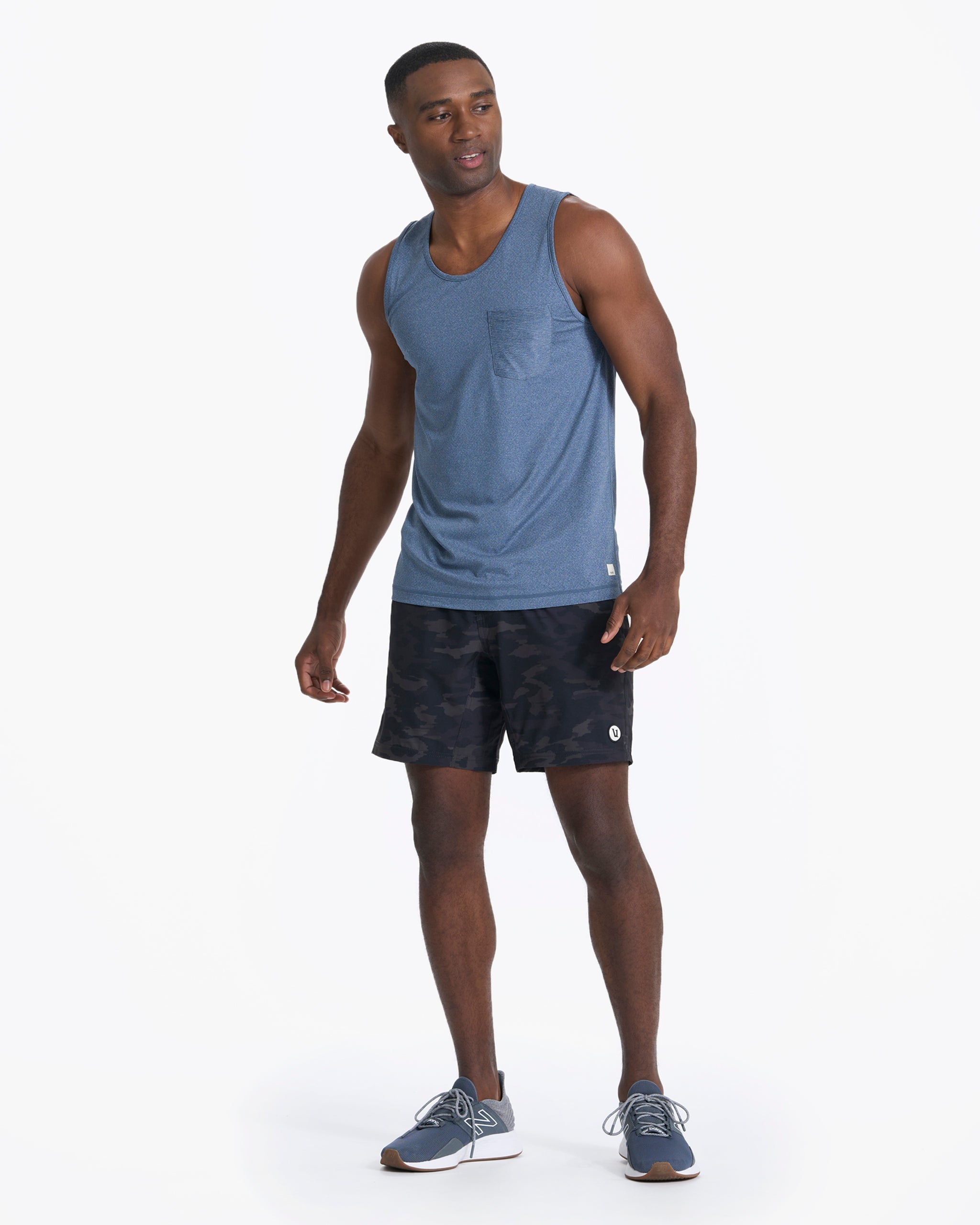 Tradewind Performance Tank | Coastal Heather