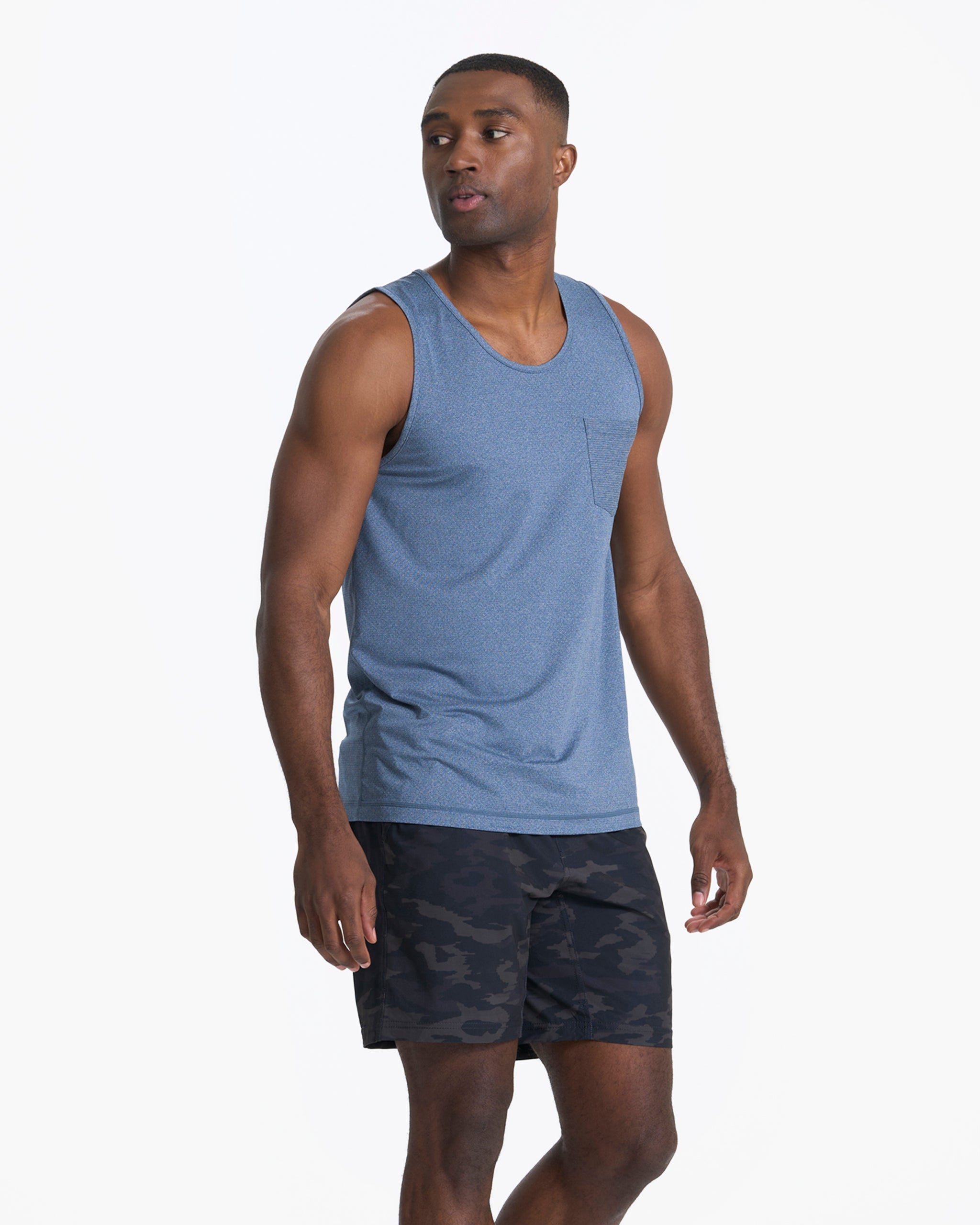 Tradewind Performance Tank | Coastal Heather