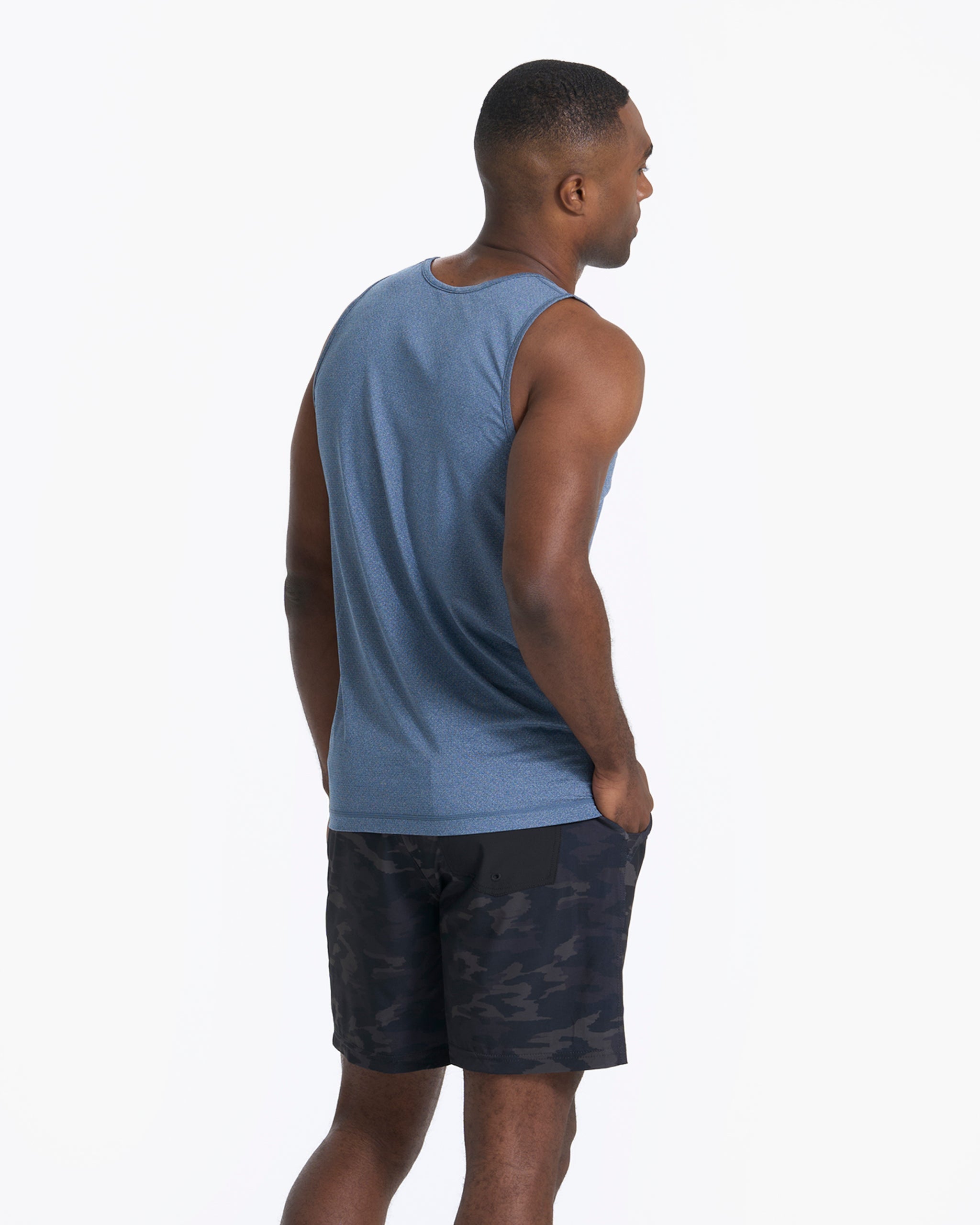 Tradewind Performance Tank | Coastal Heather