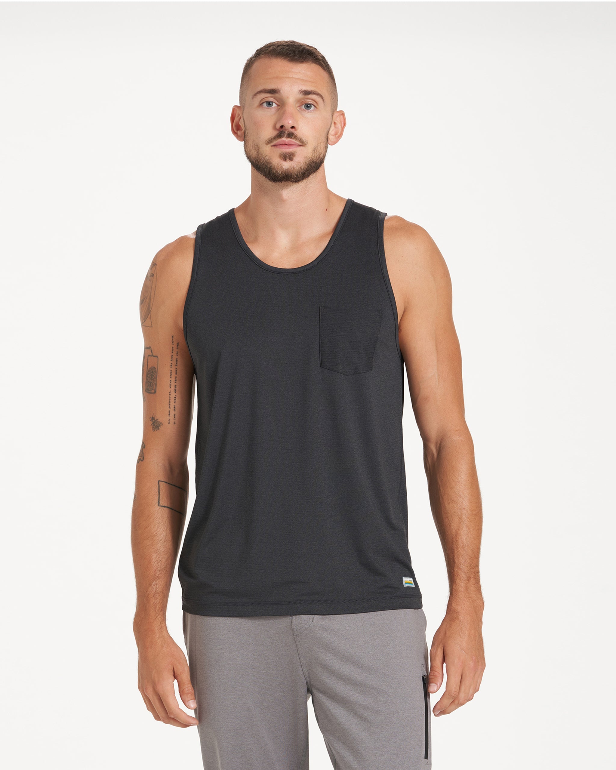 Tradewind Performance Tank | Black Heather