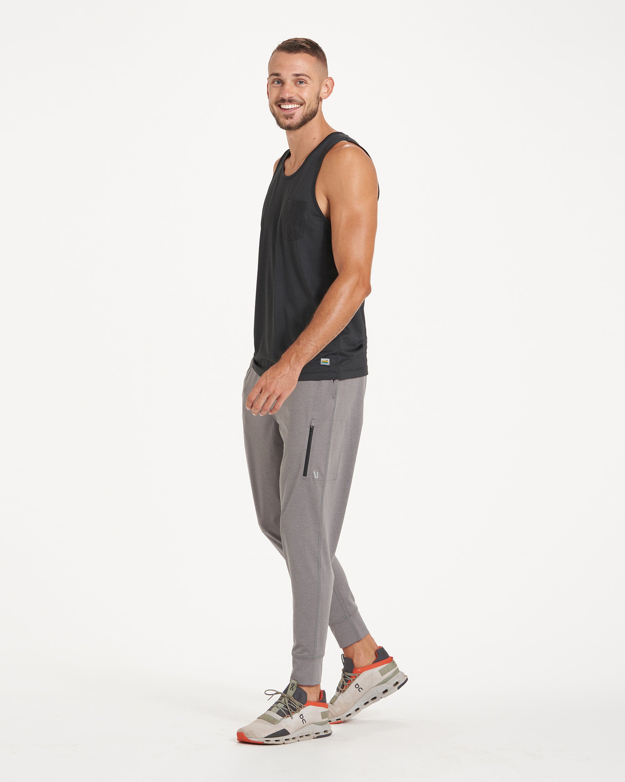 Tradewind Performance Tank | Black Heather