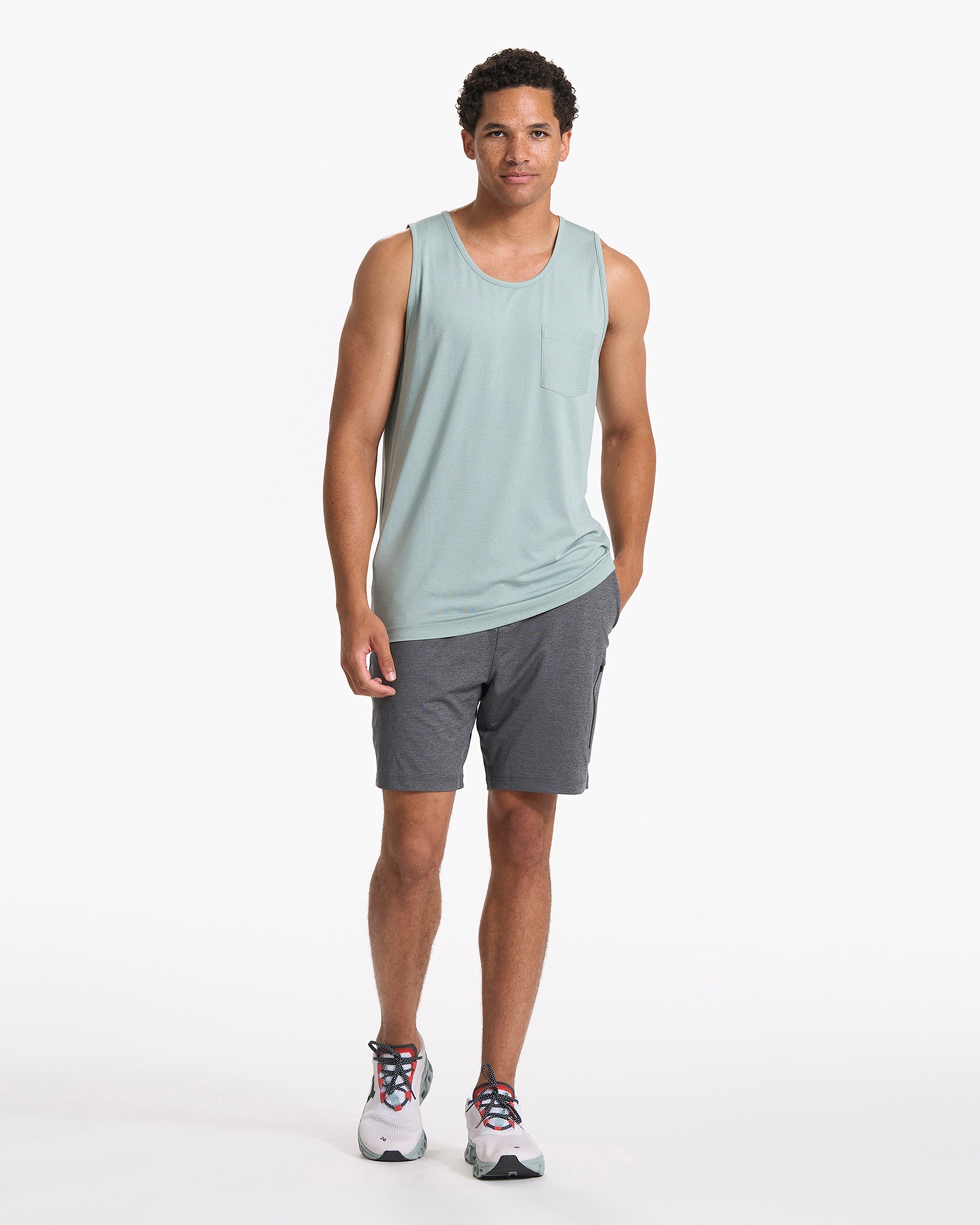 Tradewind Performance Tank | Neptune Heather