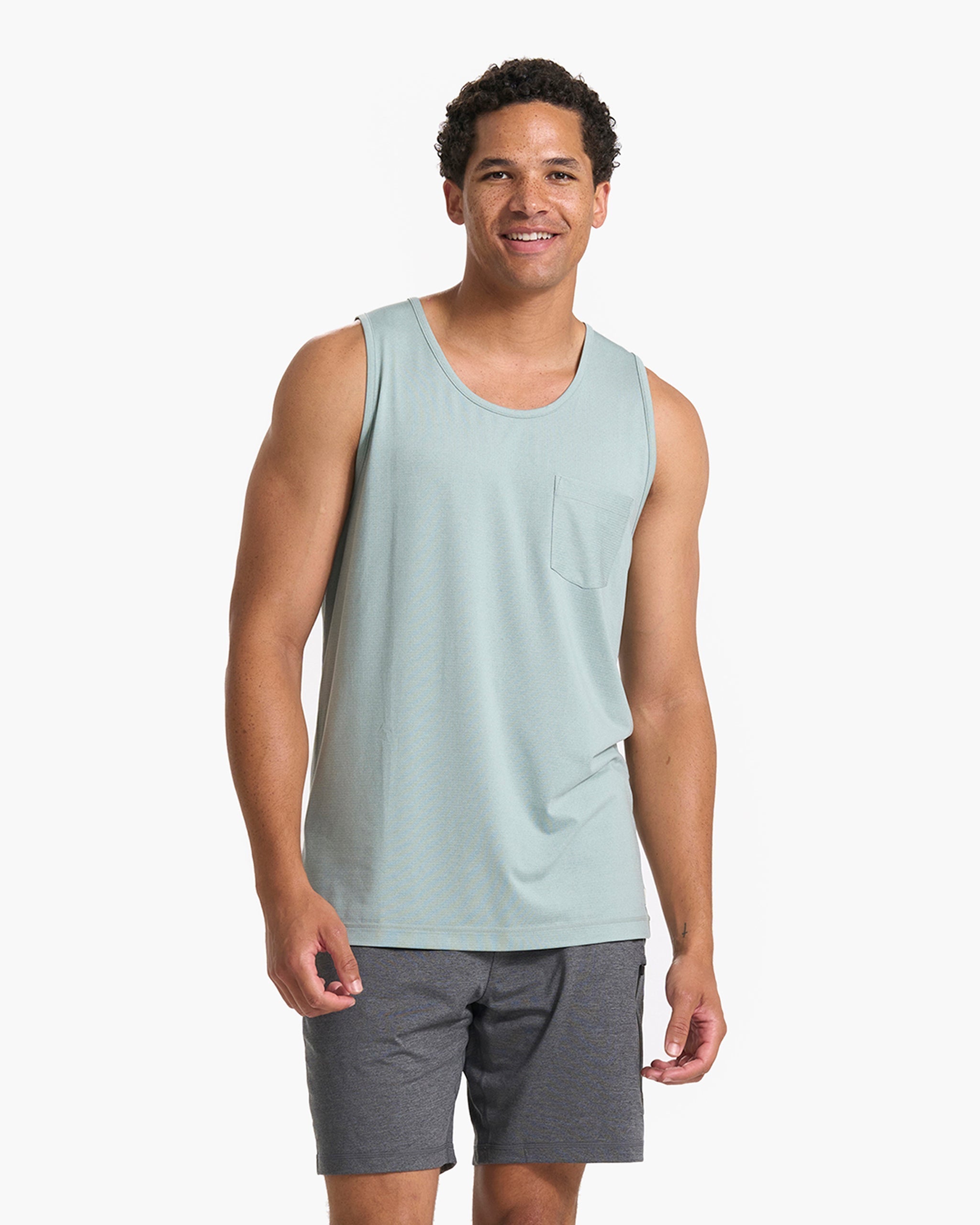 Tradewind Performance Tank | Neptune Heather
