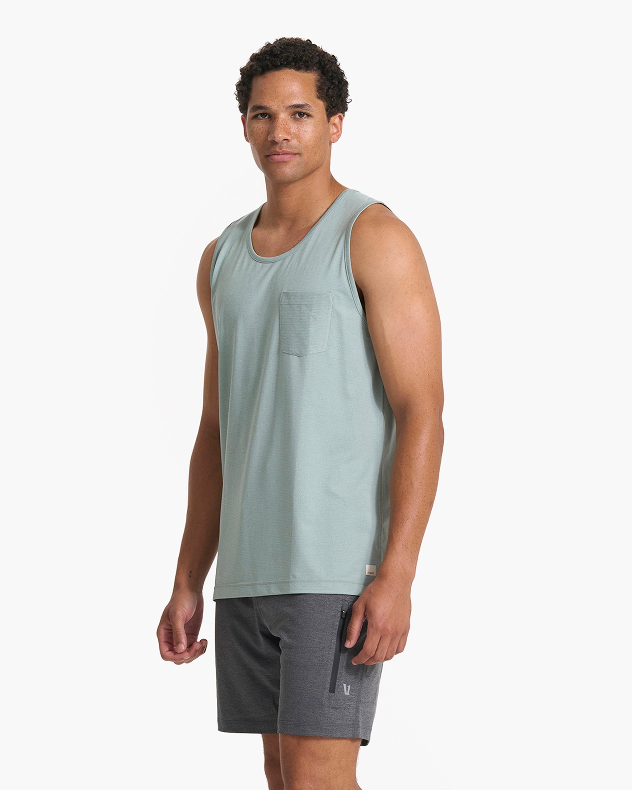 Tradewind Performance Tank | Neptune Heather