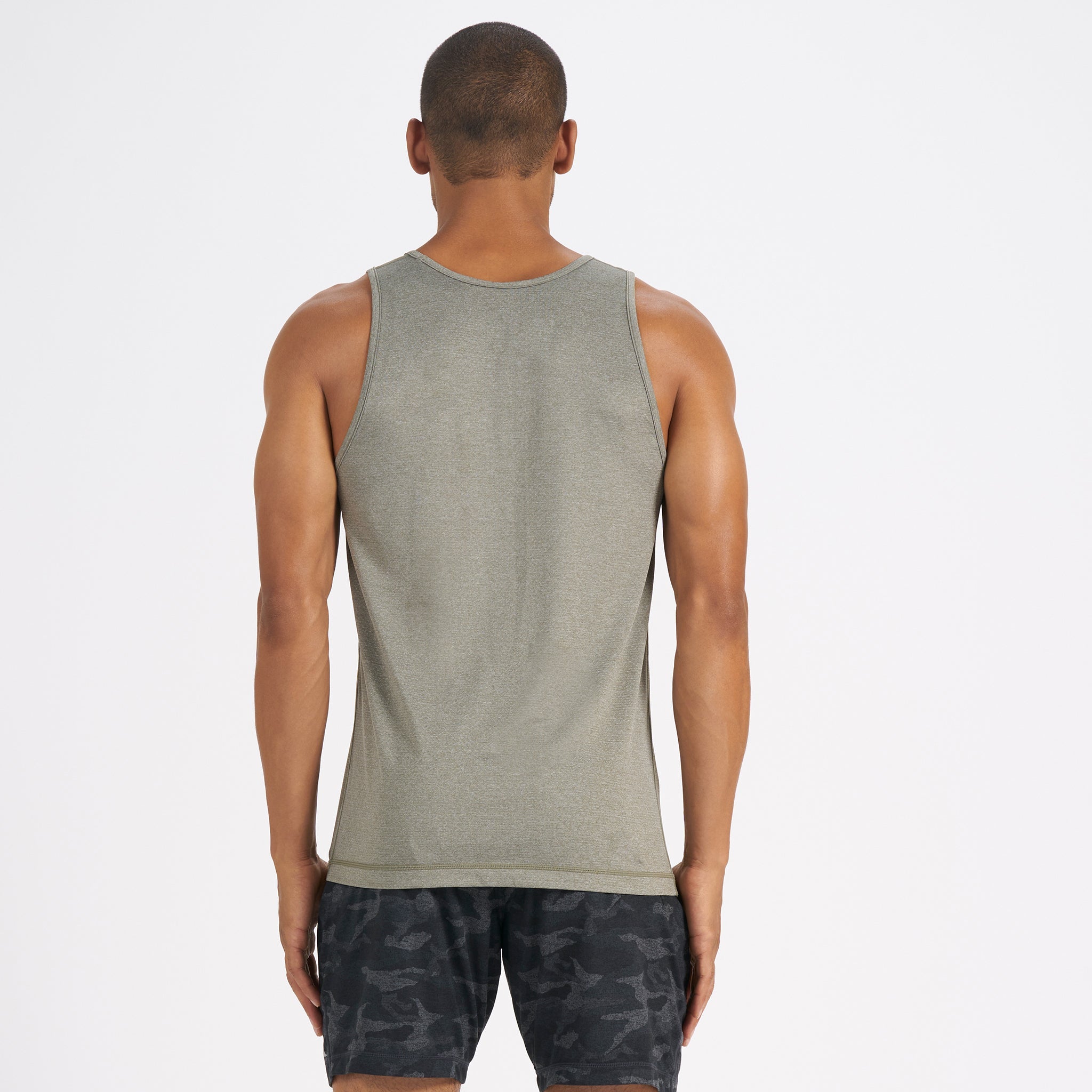 Tradewind Performance Tank | Army Heather