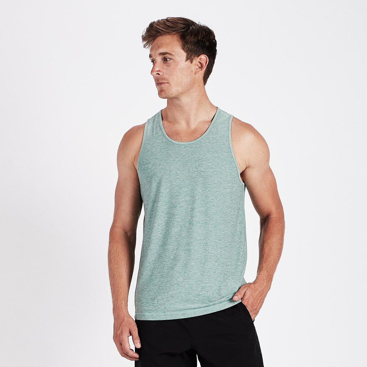 Strato Tech Tank | Aloe Heather
