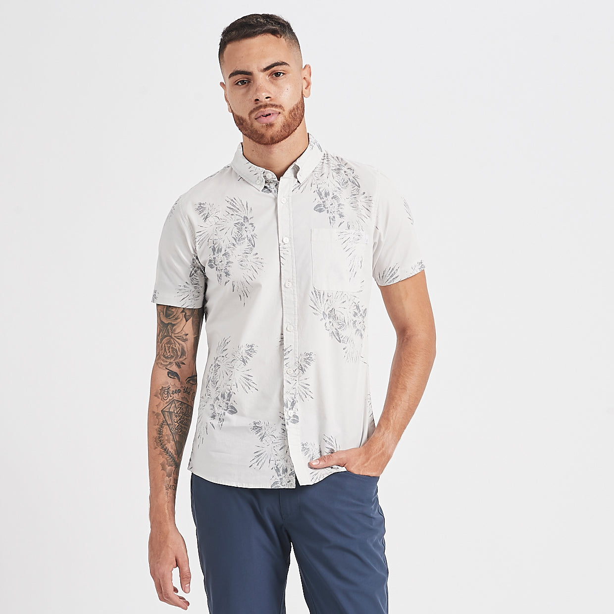 Crest Short Sleeve Button-Down | Salt Vintage Floral