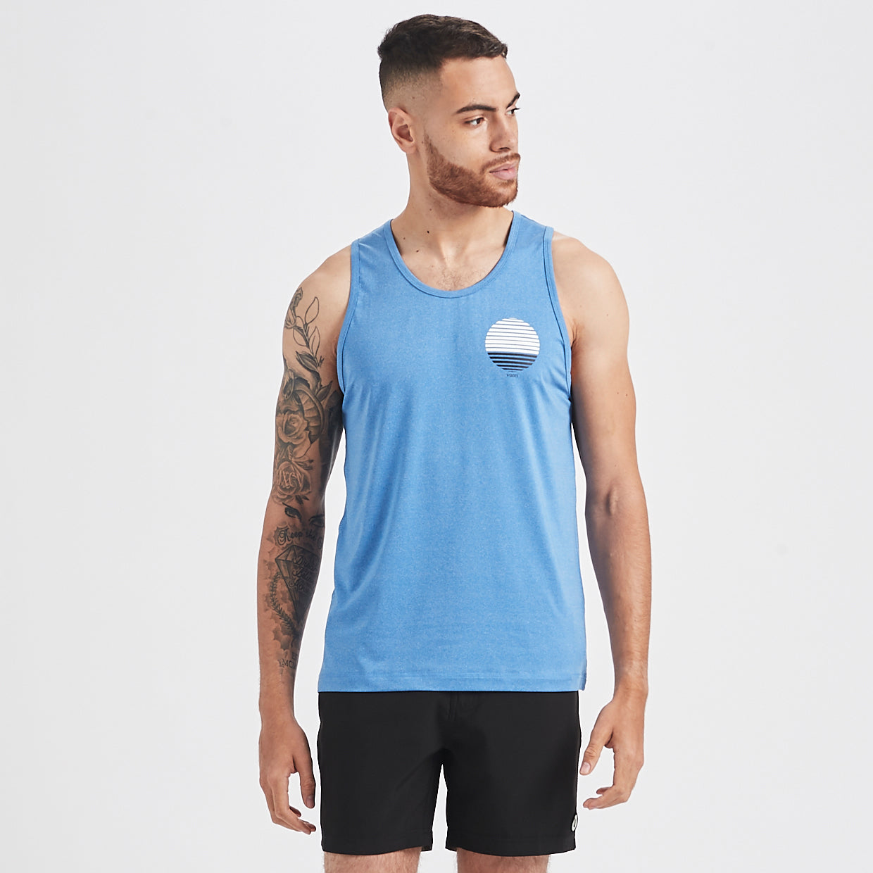 Watermans Sun Stripe Tank | Ocean Heather