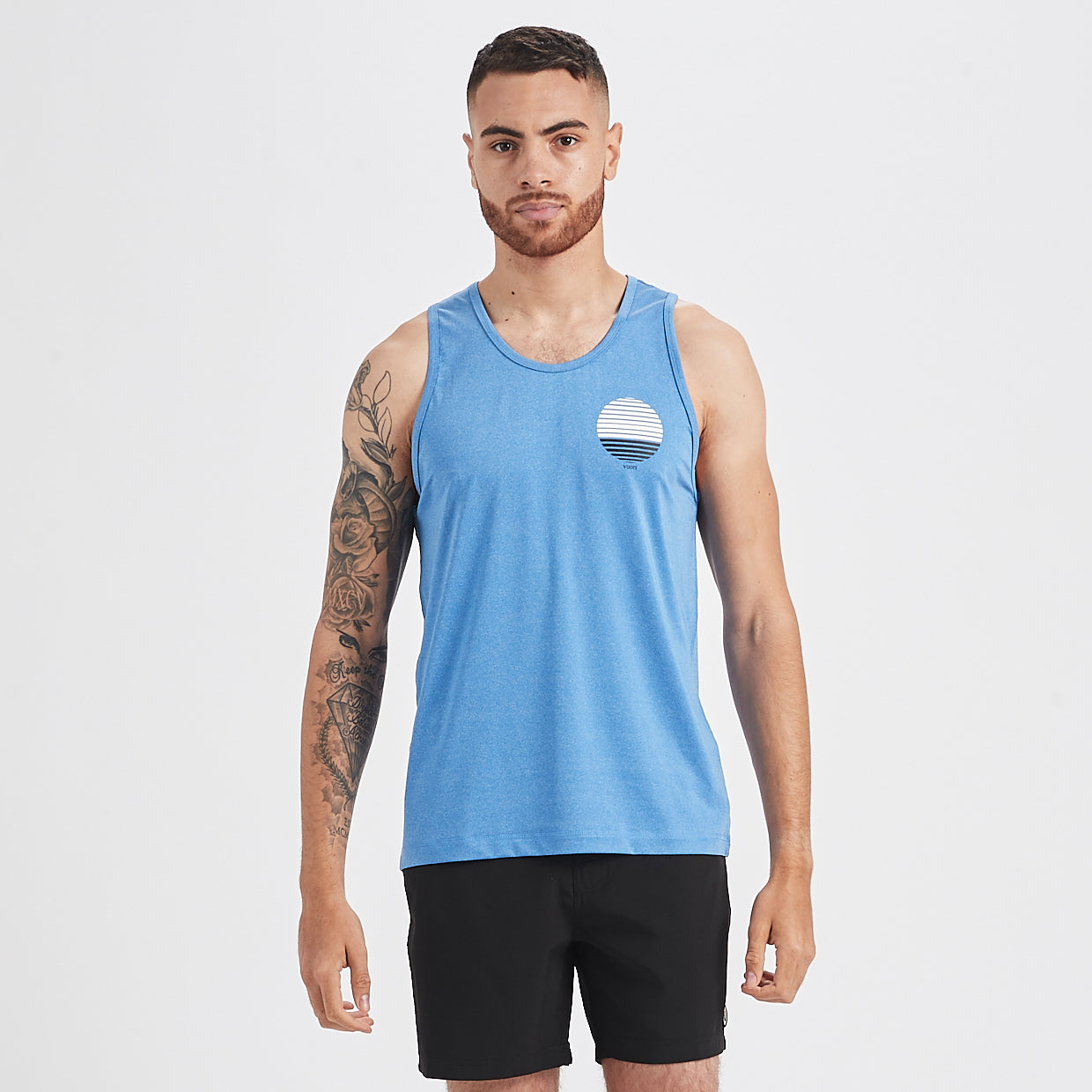Watermans Sun Stripe Tank | Ocean Heather