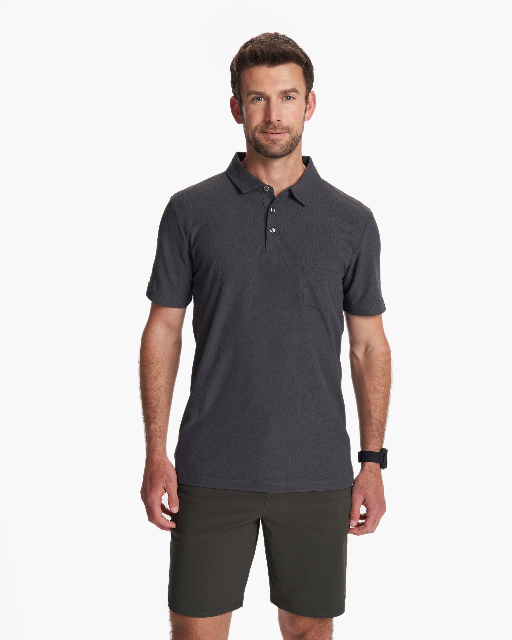 Ace Polo | Charcoal