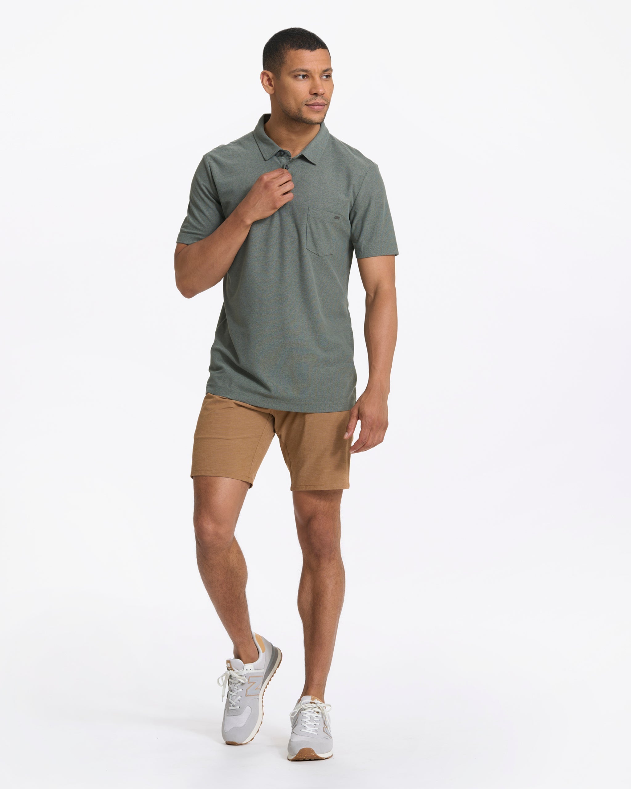Ace Polo | Dusty Pine