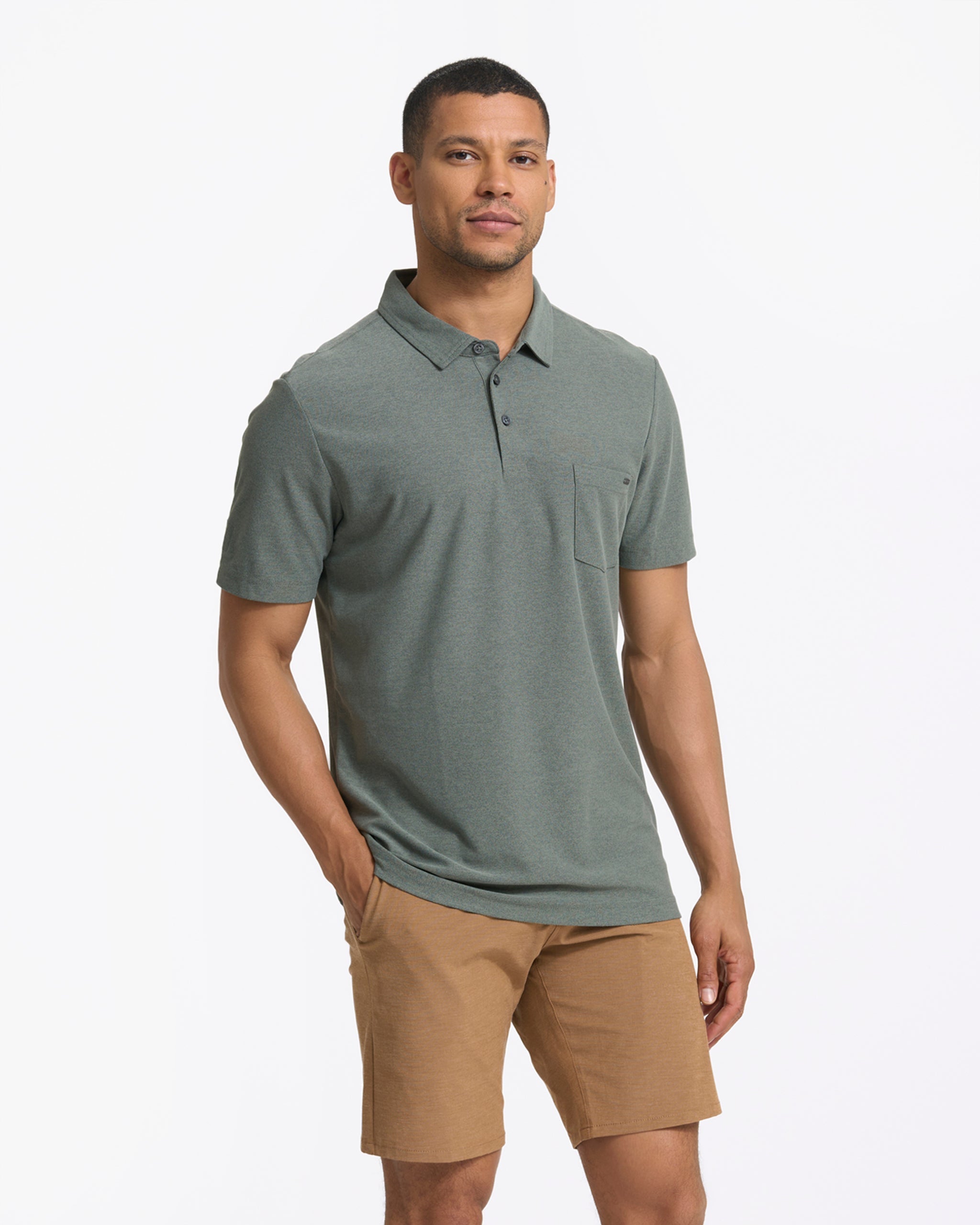 Ace Polo | Dusty Pine