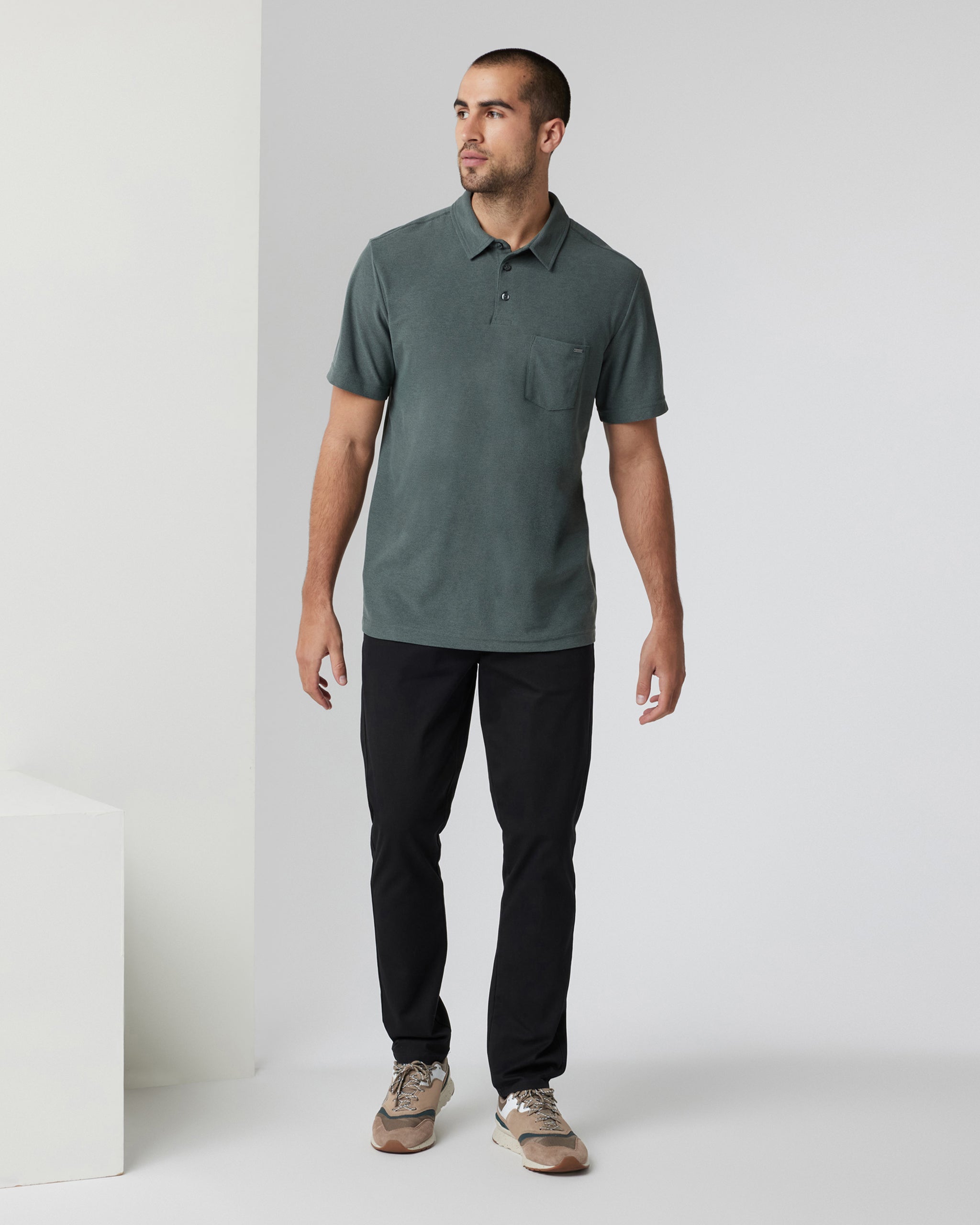 Ace Polo | Smoked Beryl