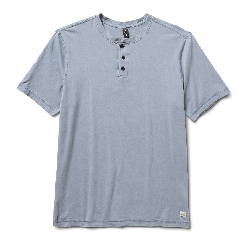Short Sleeve Tuvalu Henley | Light Cloud