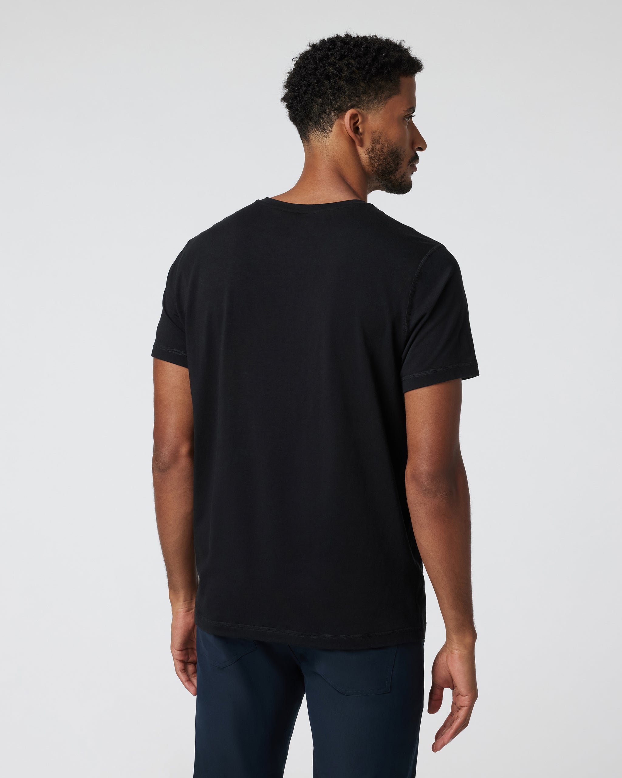 Short-Sleeve Tuvalu Henley | Black