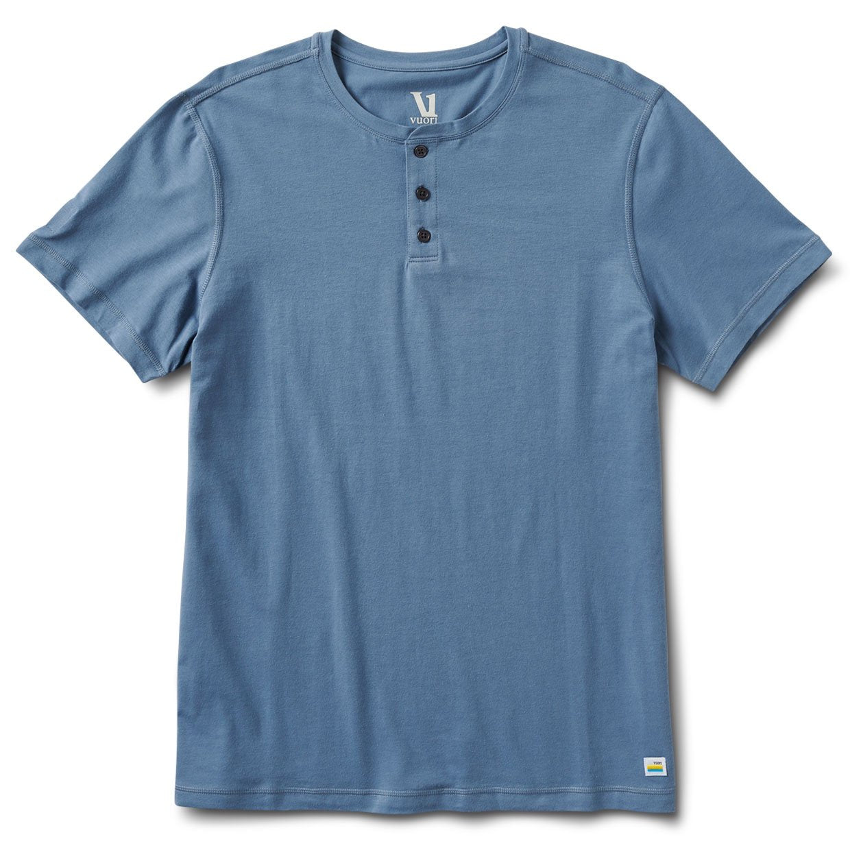 Short-Sleeve Tuvalu Henley | Cloud