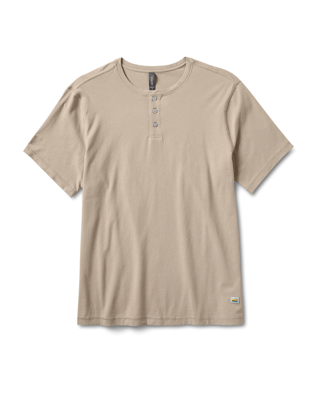 Short Sleeve Tuvalu Henley | Gravel