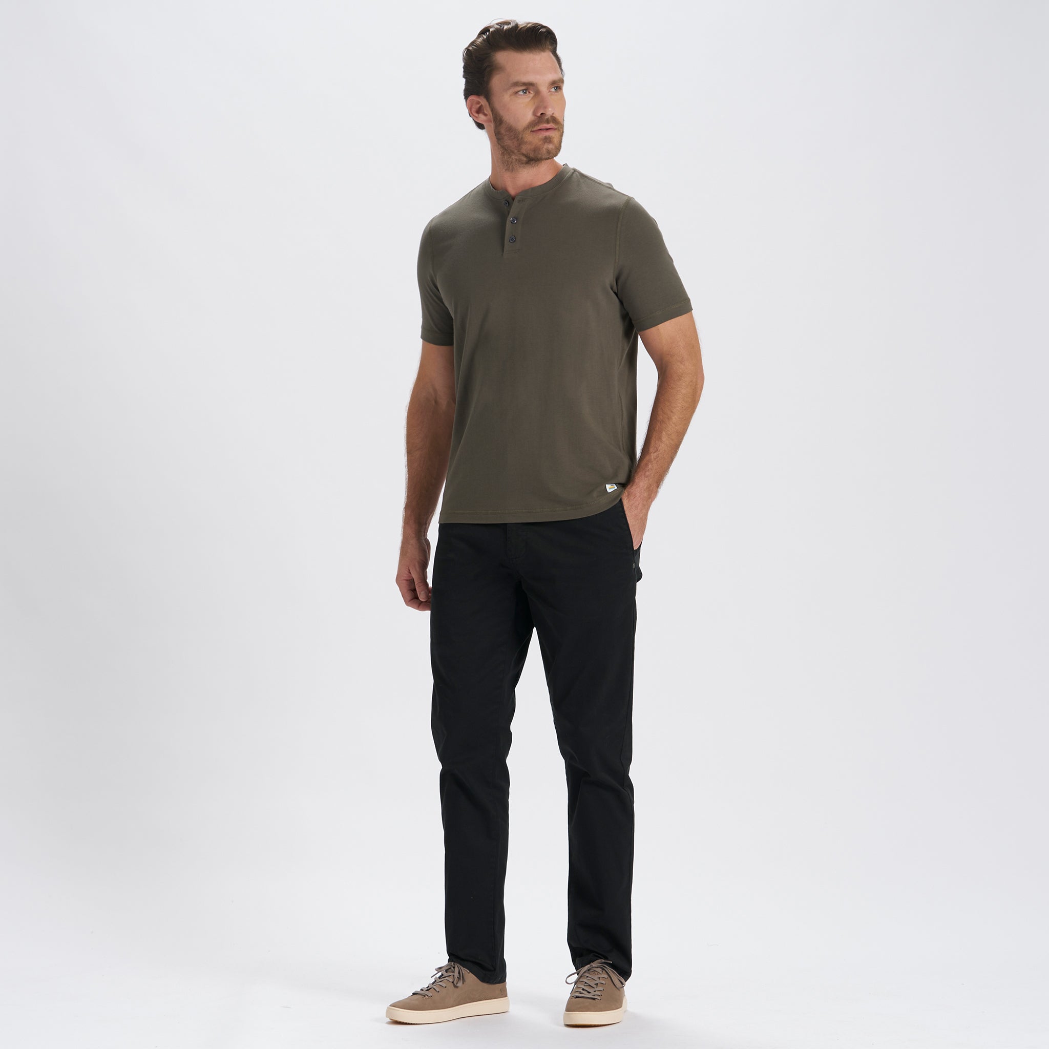 Short-Sleeve Tuvalu Henley | Oregano